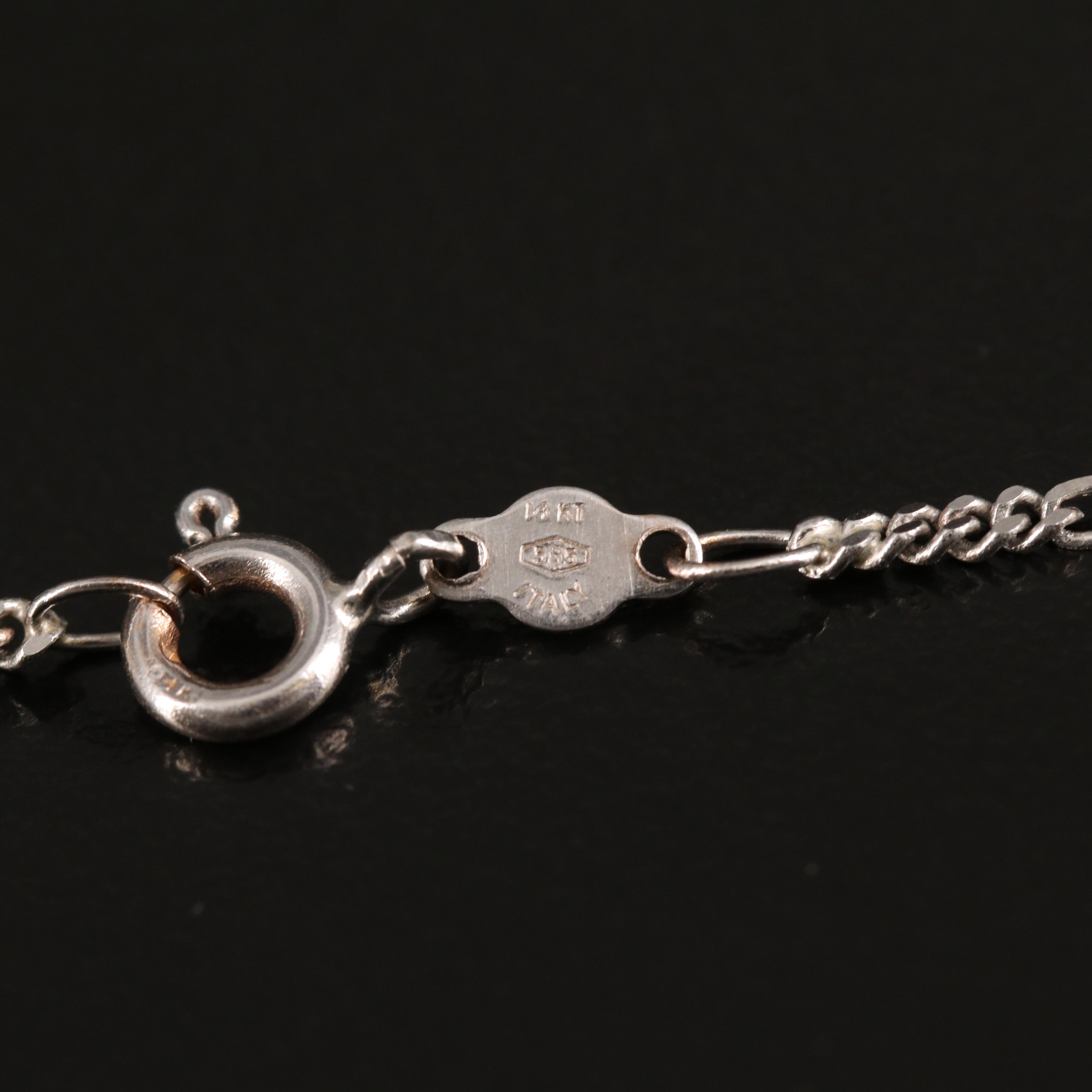 14K Figaro Chain Necklace