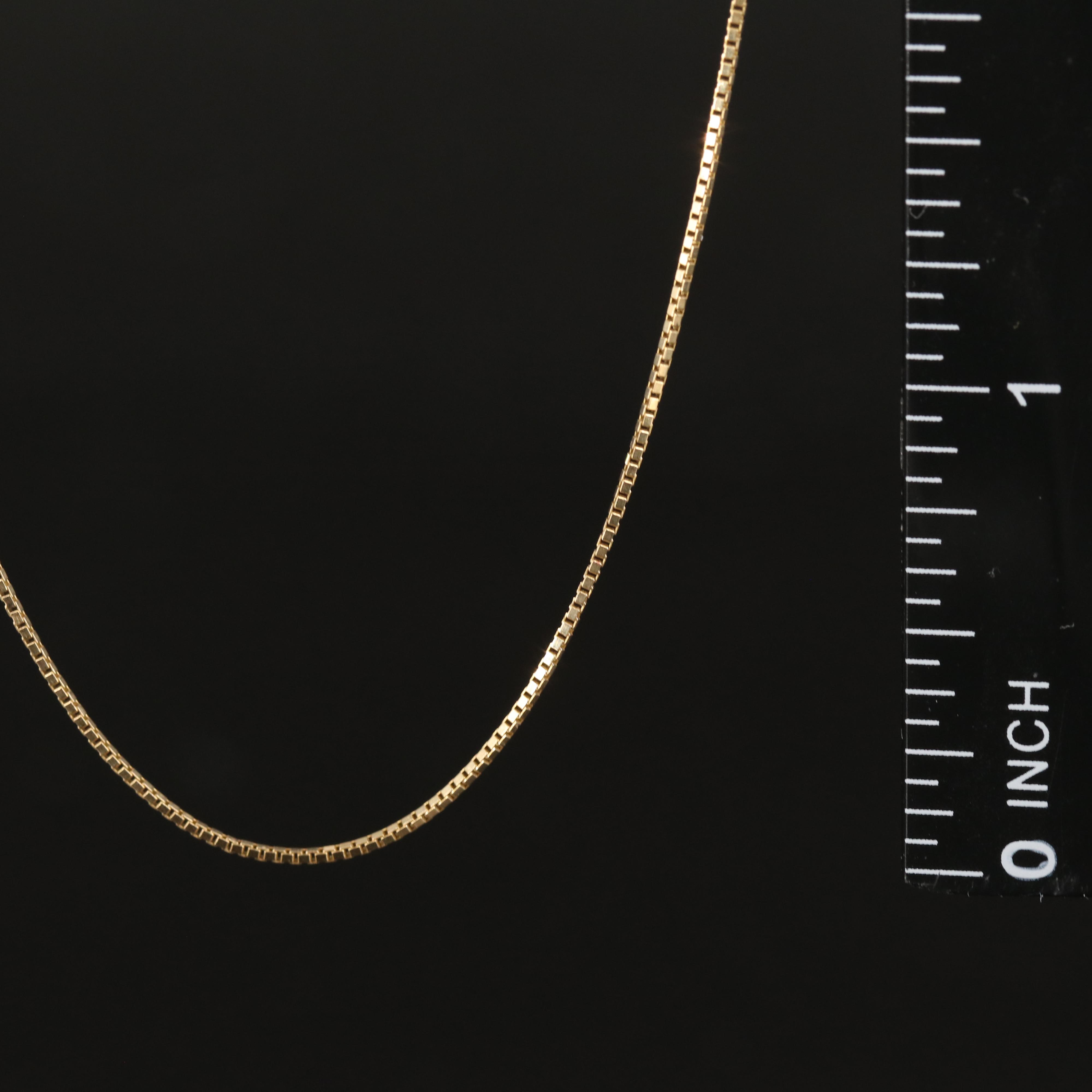 14K Box Chain Necklace