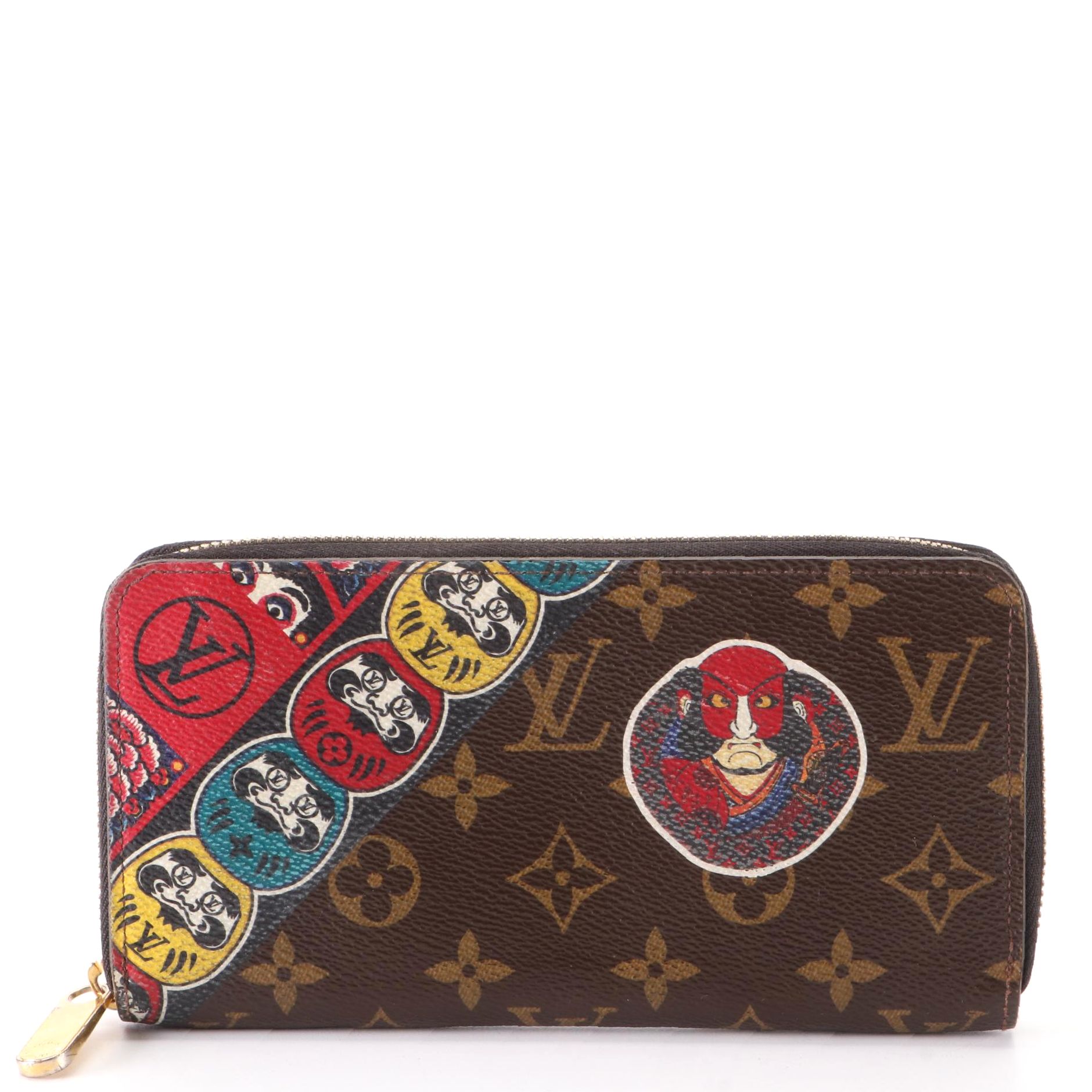 Louis Vuitton x Kansai Yamamoto Daruma Kabuki Monogram Zippy Wallet