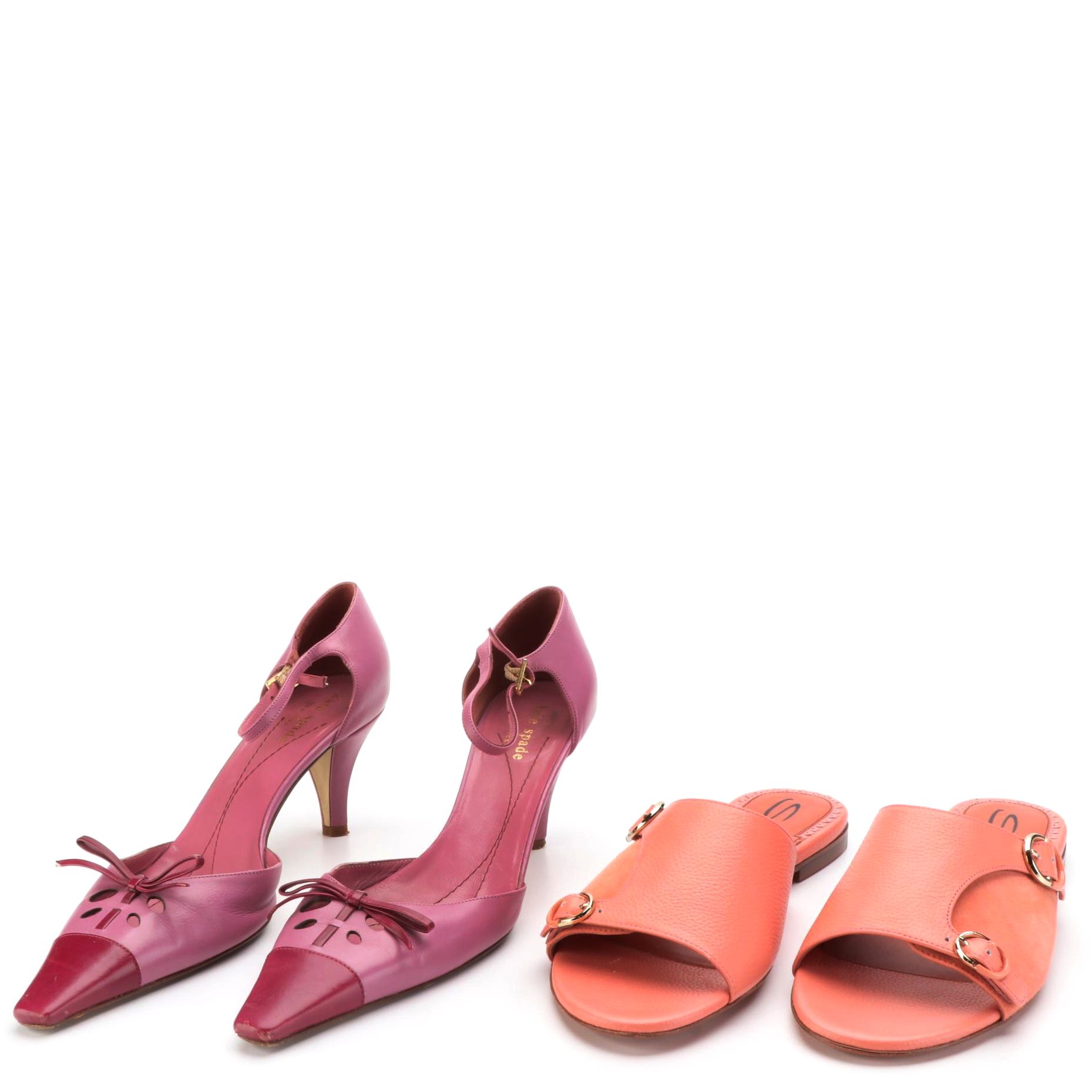 Kate Spade Pointed Toe Pumps and Santoni Leather Sandals
