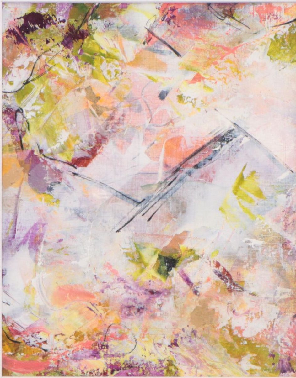 Sanna Abstract Acrylic Painting "Golden Glow"