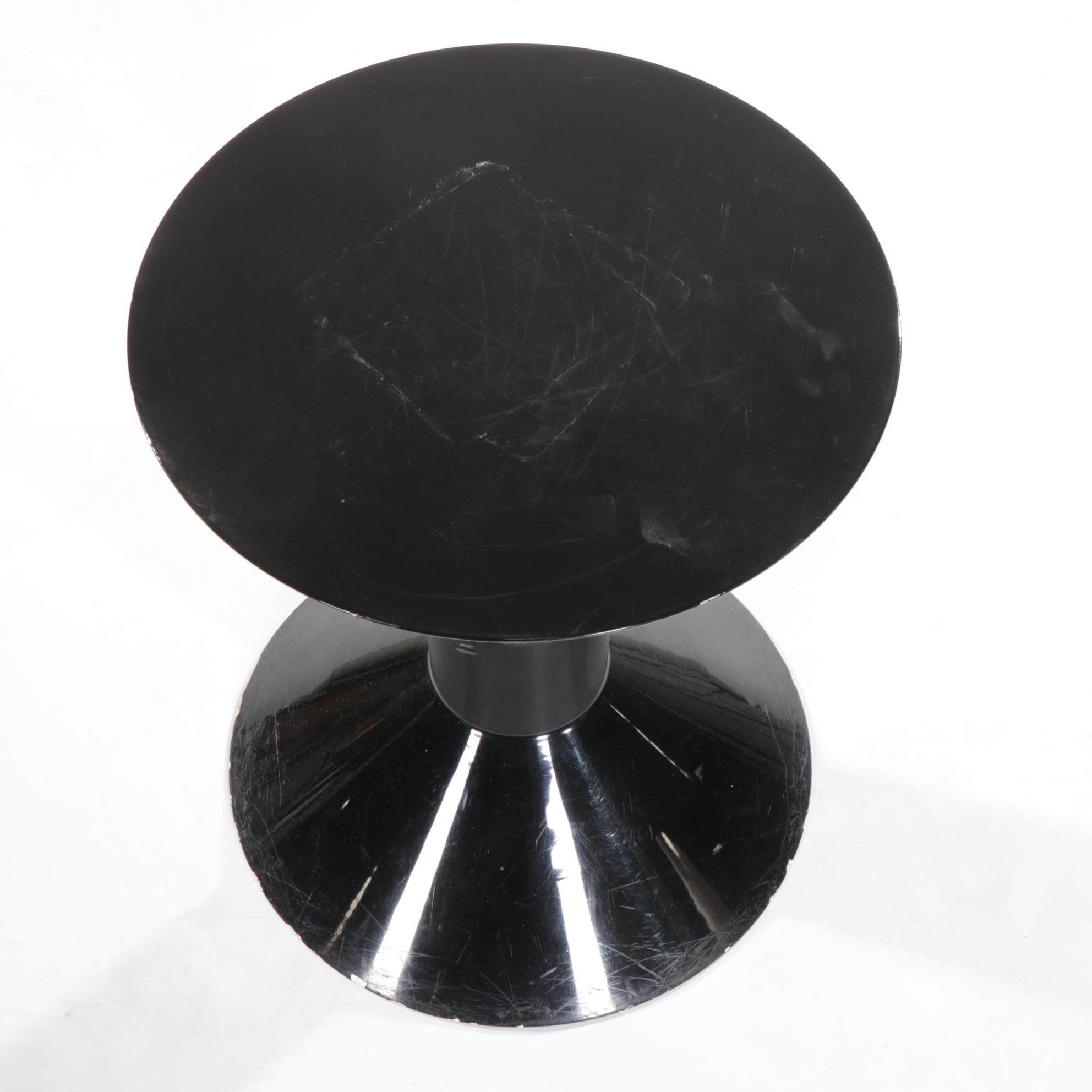 Jorge Pensi for Viccarbe "Shape, Model H" Side Table in Glossy Black Finish