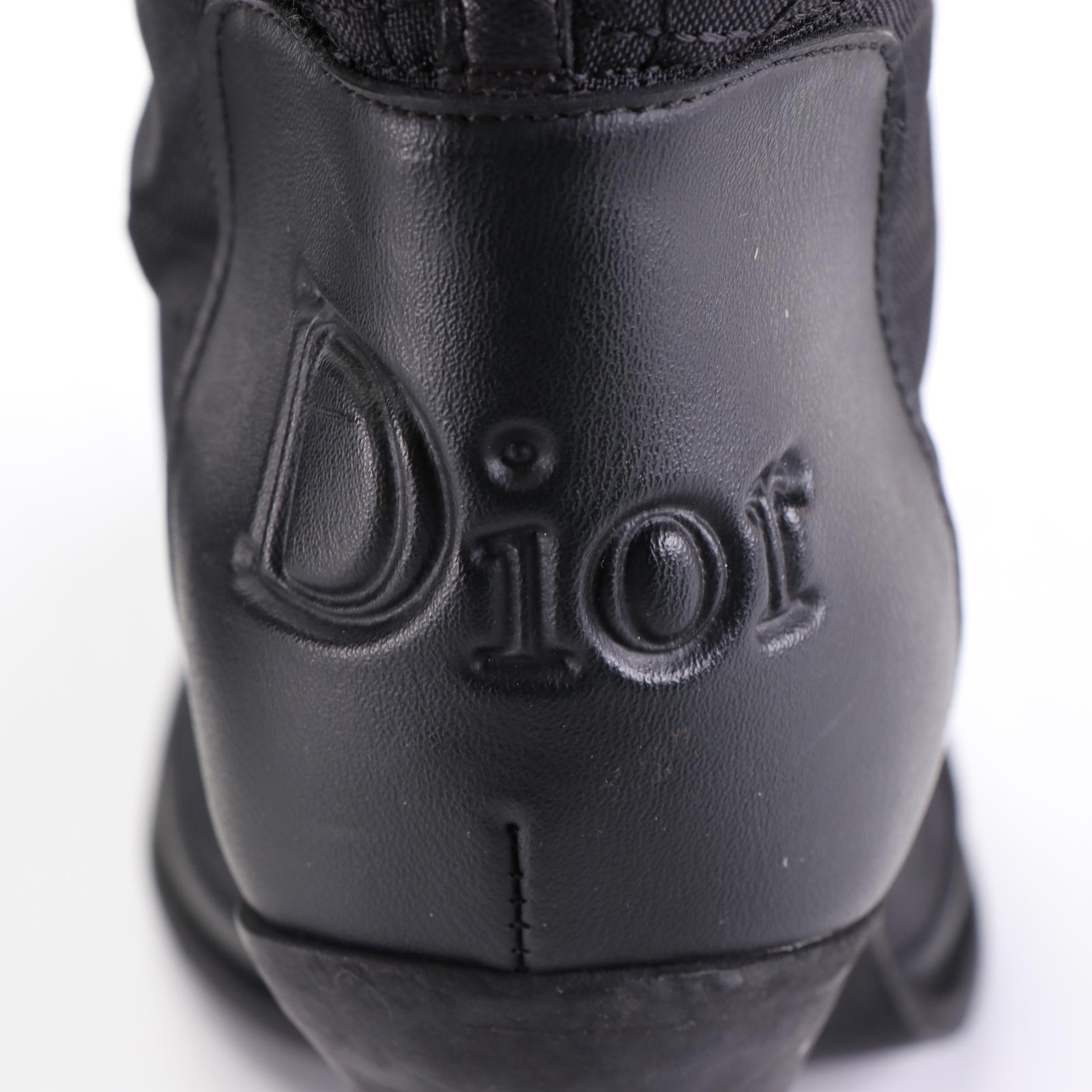 Christian Dior Lady Dior Boots in Quilted Nylon Canvas and Leather Trim