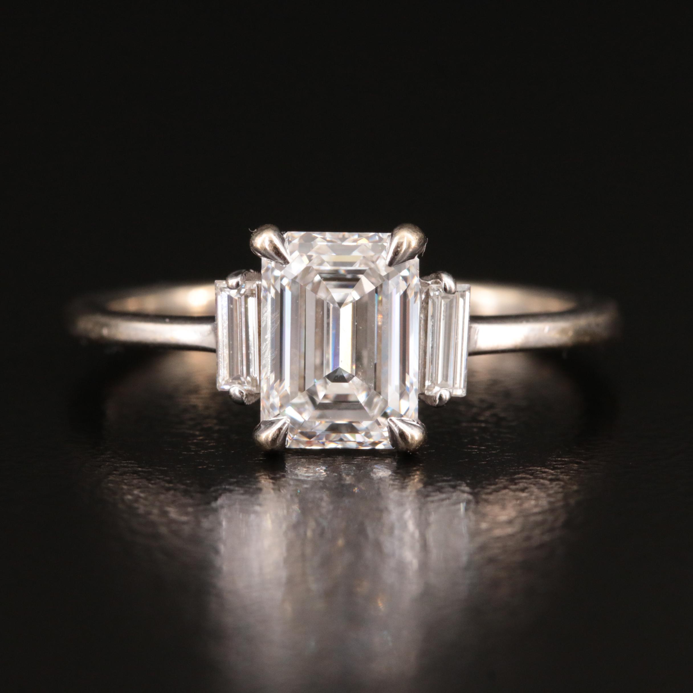 18K 1.69 CTW Lab Grown Diamond Ring with IGI Report