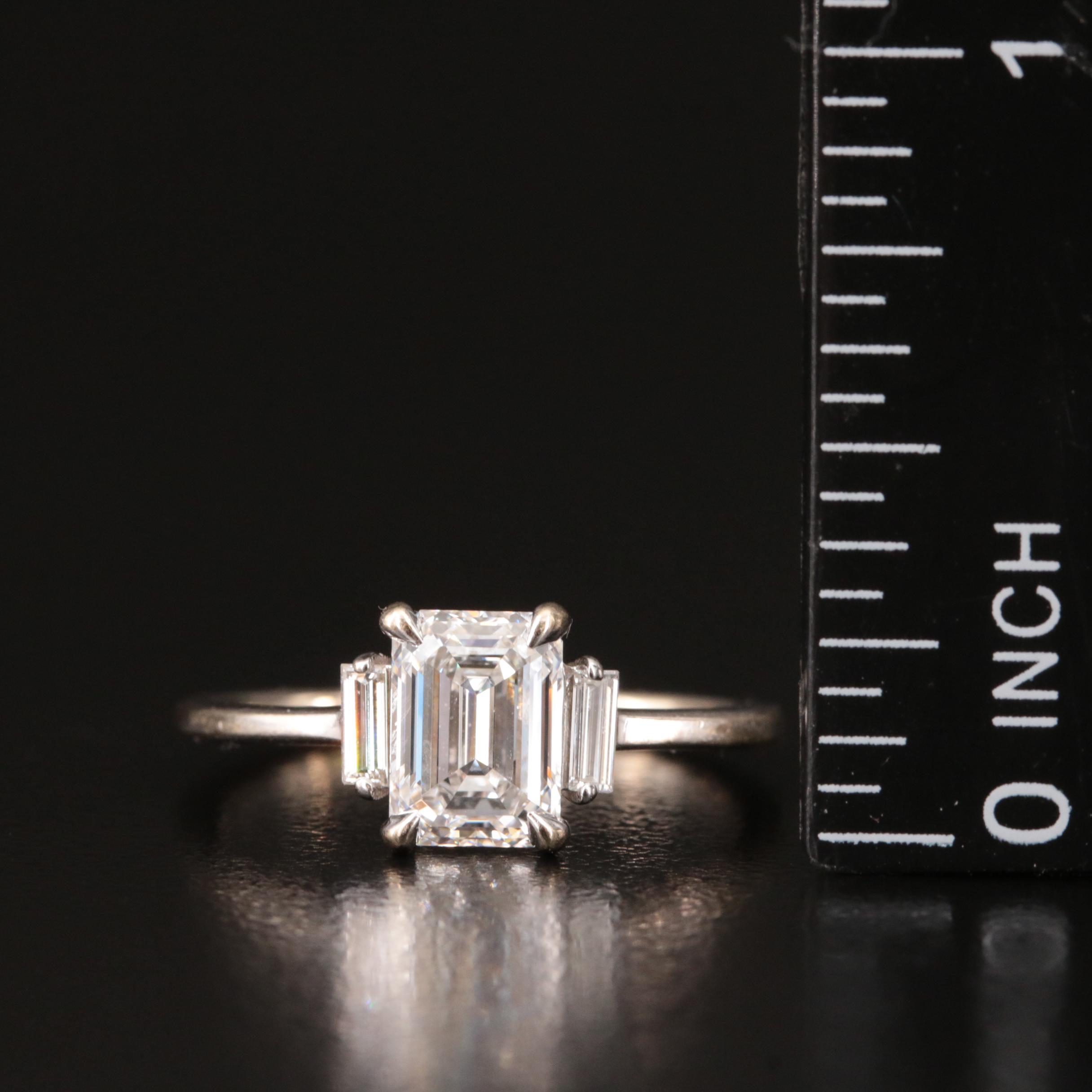 18K 1.69 CTW Lab Grown Diamond Ring with IGI Report