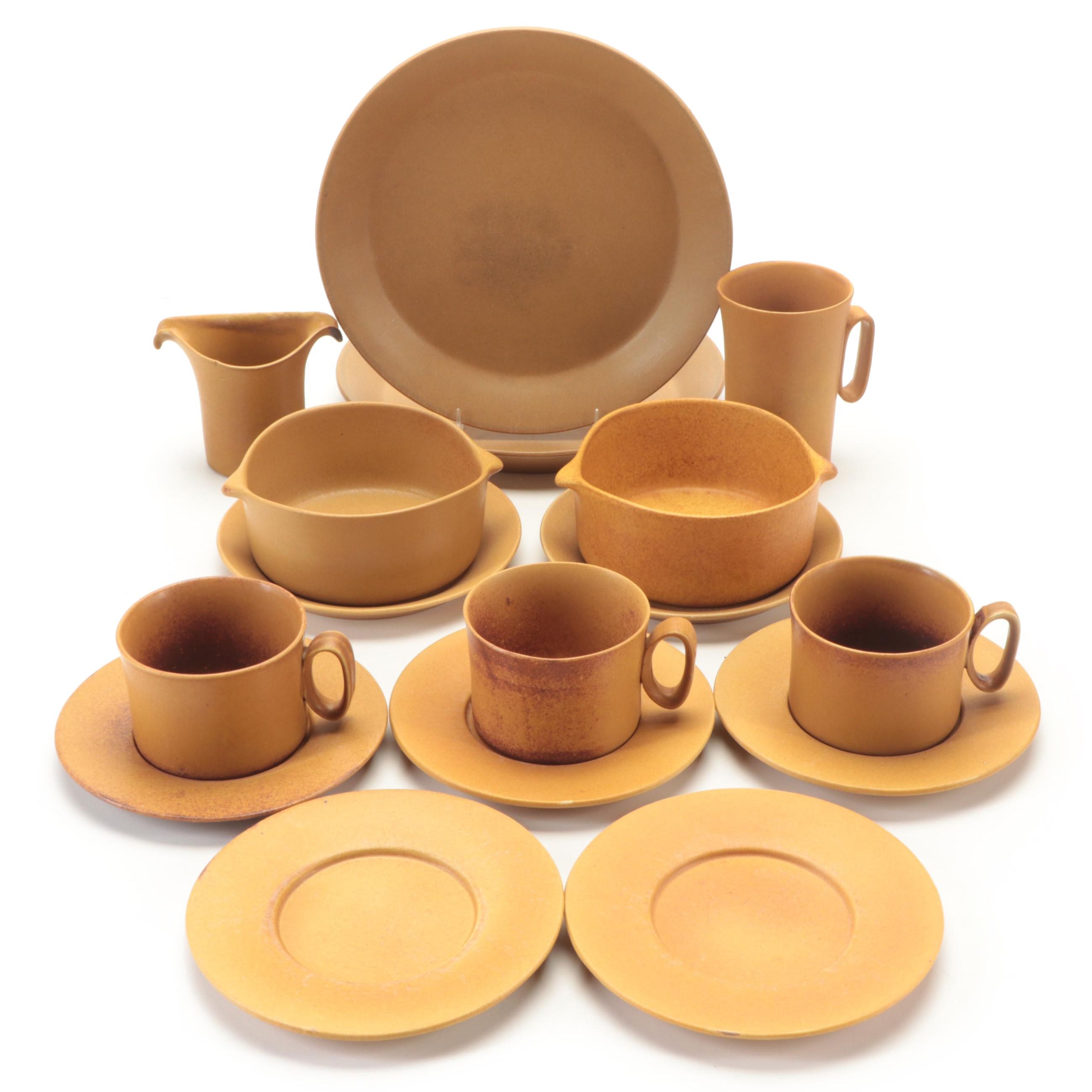 Bennington Potters "Tawny" Dinnerware and Table Accessories, 1960s