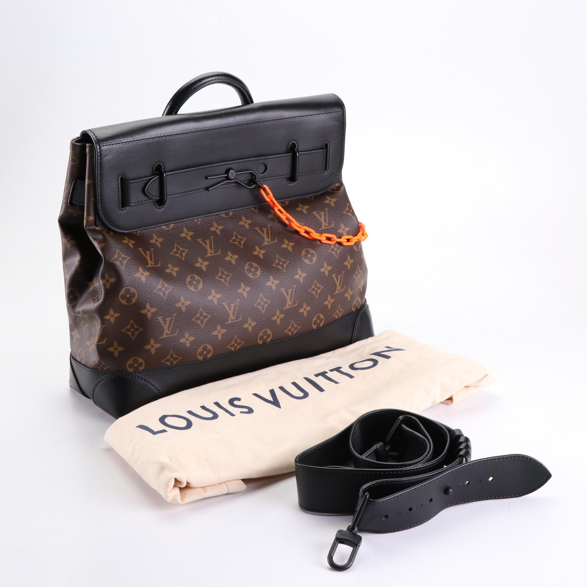 Louis Vuitton Solar Ray Steamer Bag PM in Monogram Canvas/Black Leather w/Strap