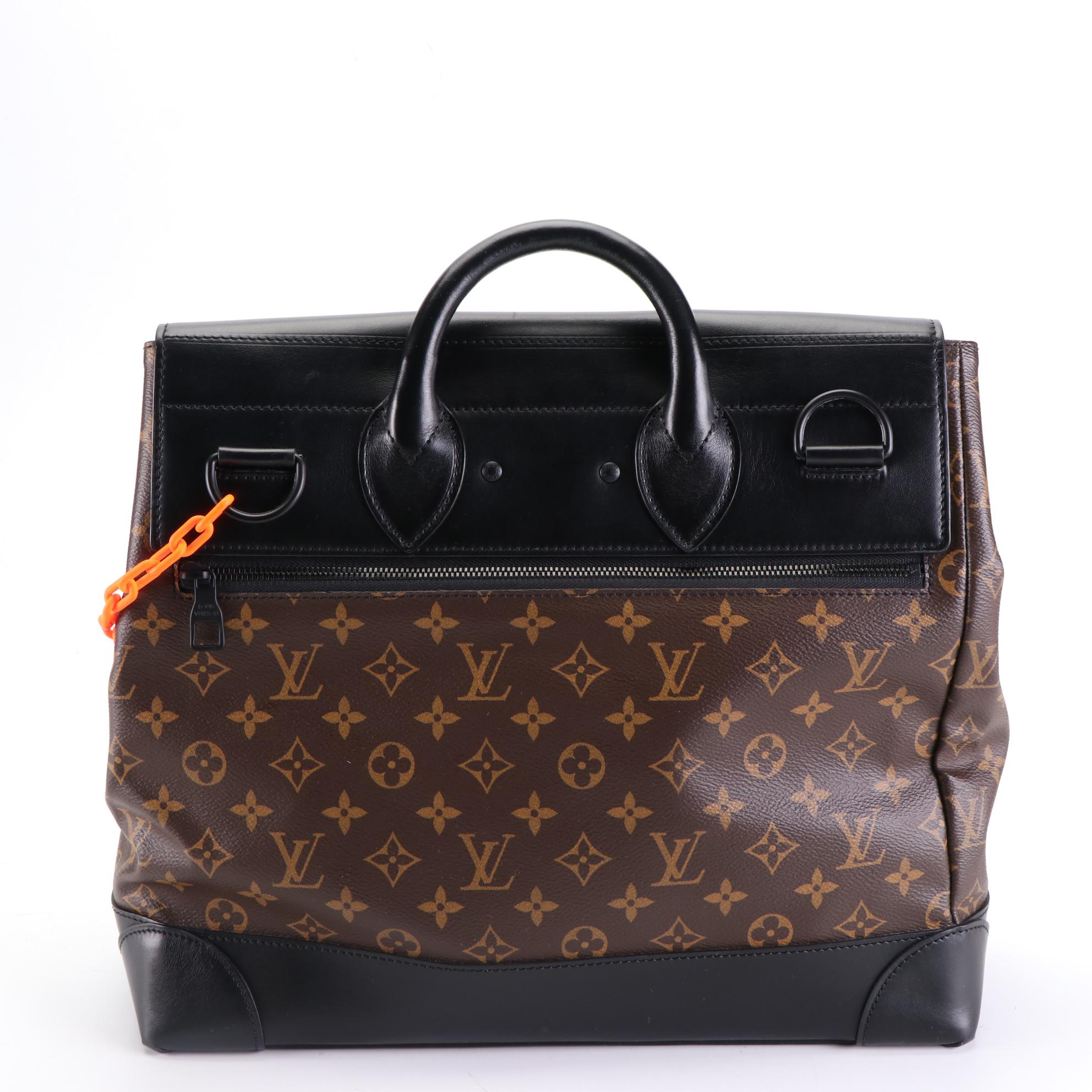 Louis Vuitton Solar Ray Steamer Bag PM in Monogram Canvas/Black Leather w/Strap