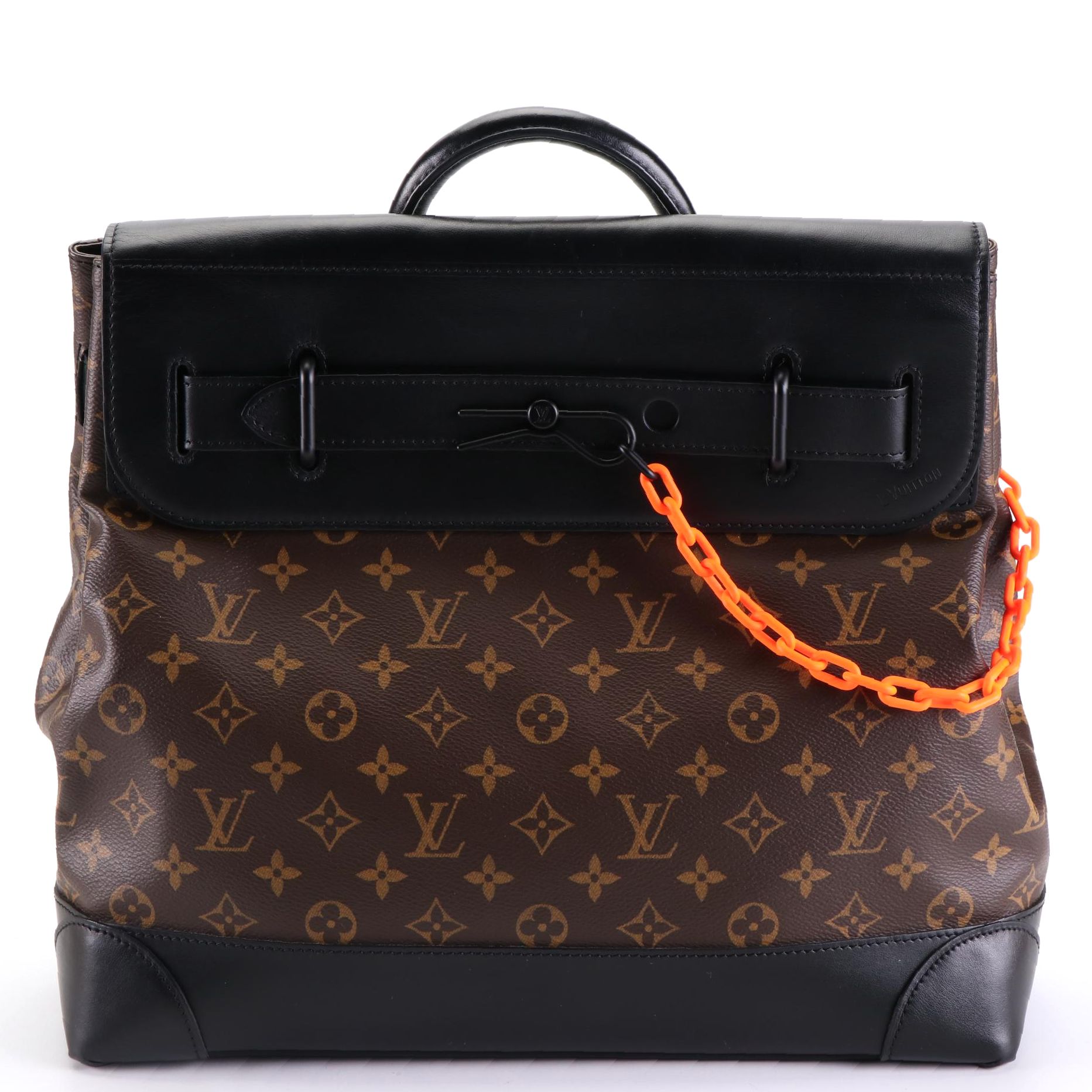 Louis Vuitton Solar Ray Steamer Bag PM in Monogram Canvas/Black Leather w/Strap