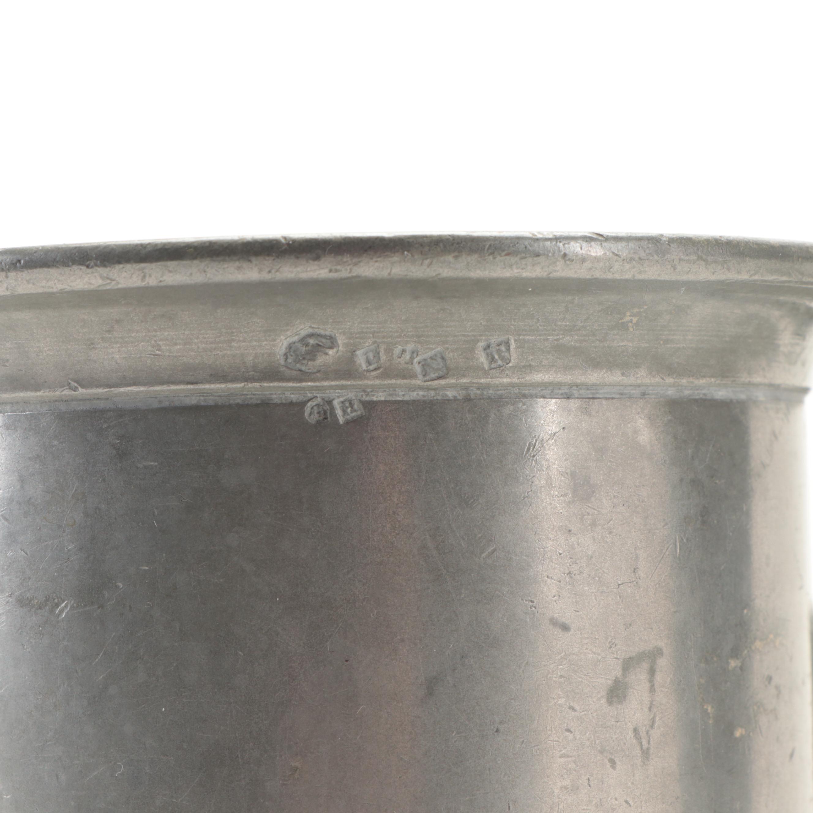 French Pewter Graduated Measuring Cups Set