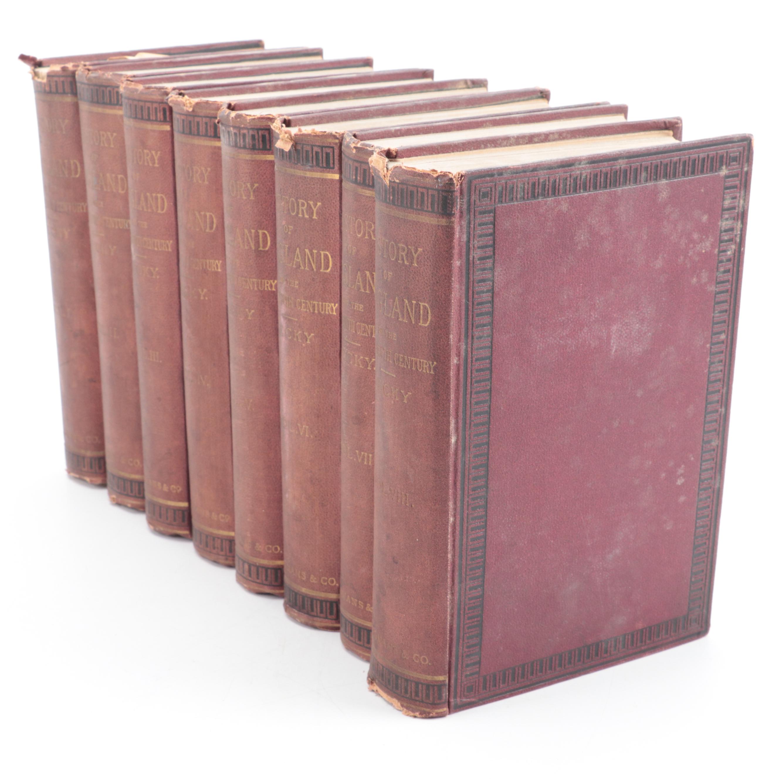 "A History of England in the XVIIIth Century" Eight-Volume Set by William Lecky