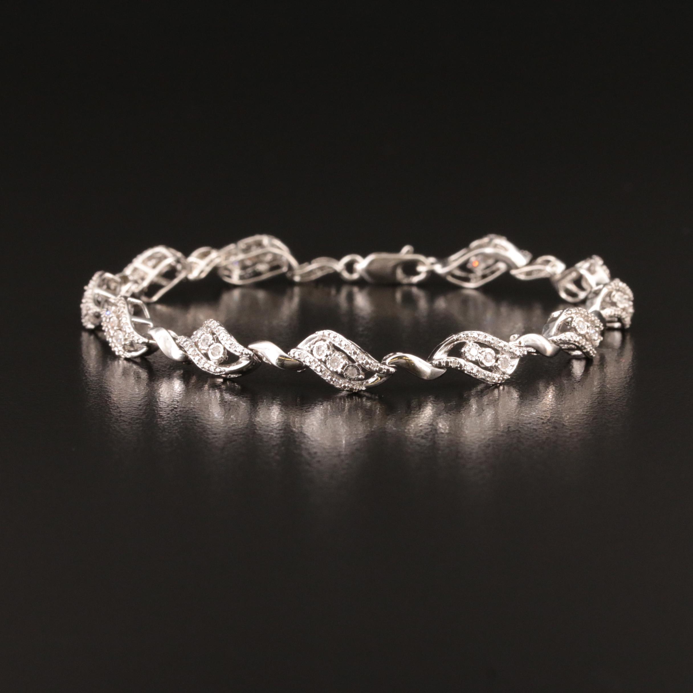 Sterling Sterling Fancy Link Bracelet