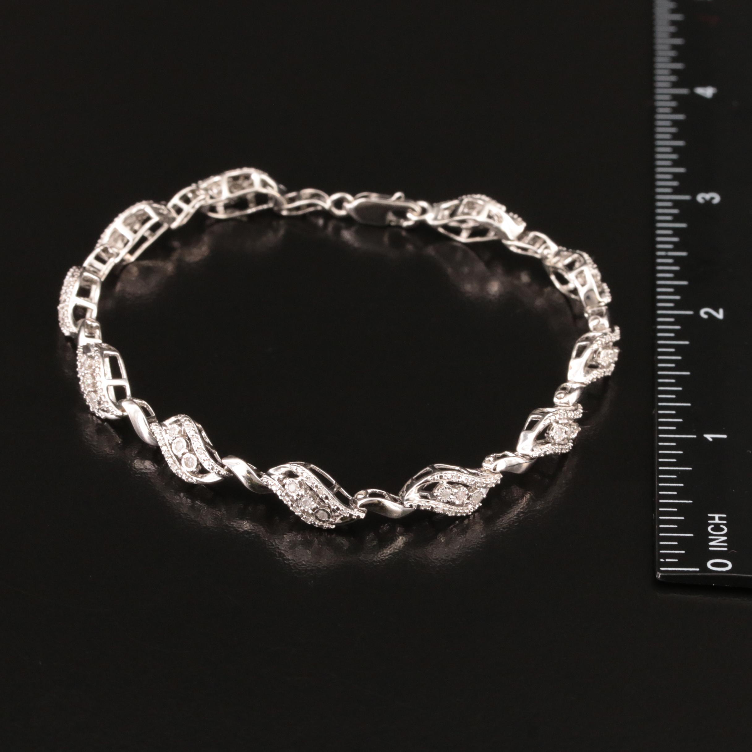 Sterling Sterling Fancy Link Bracelet