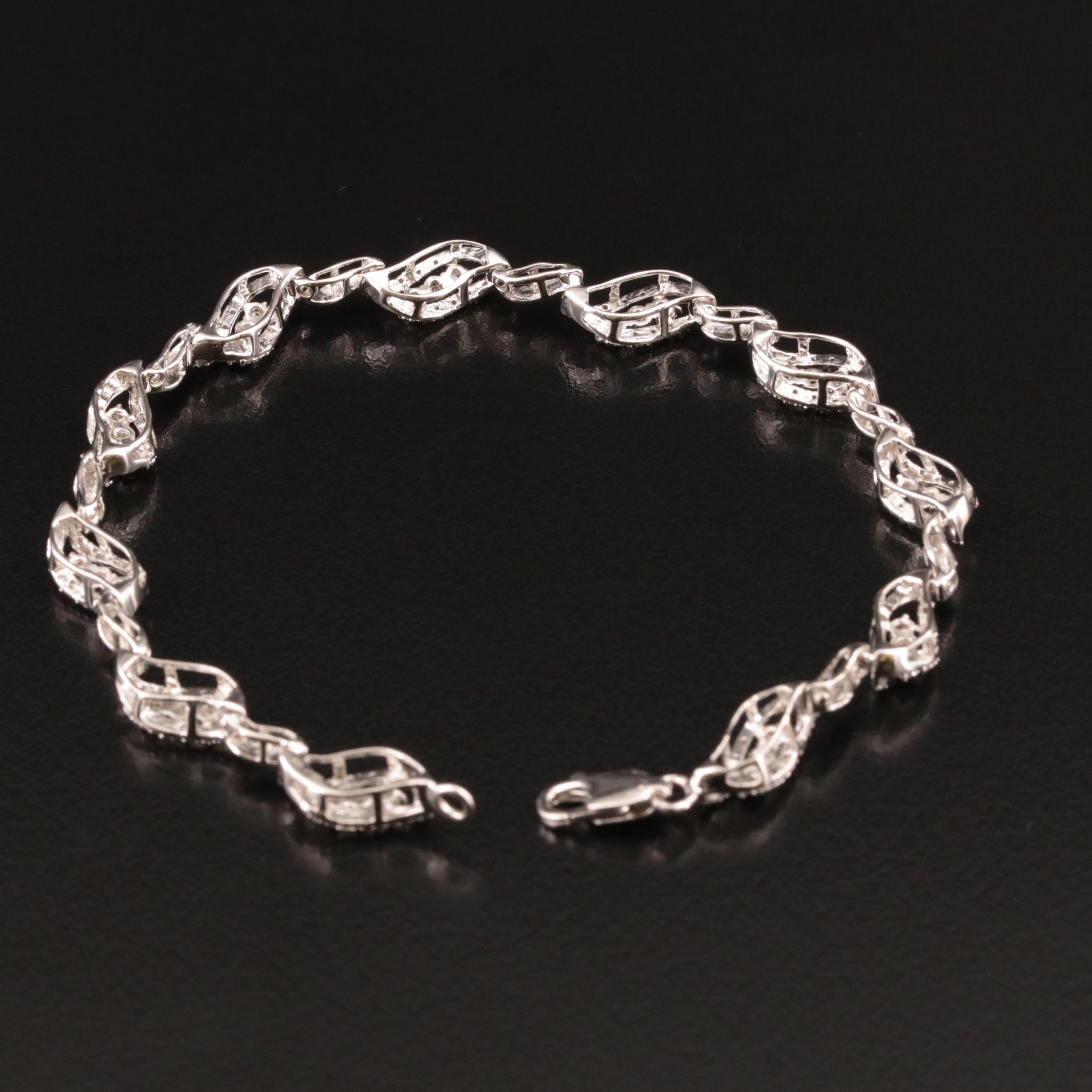 Sterling Diamond Bracelet
