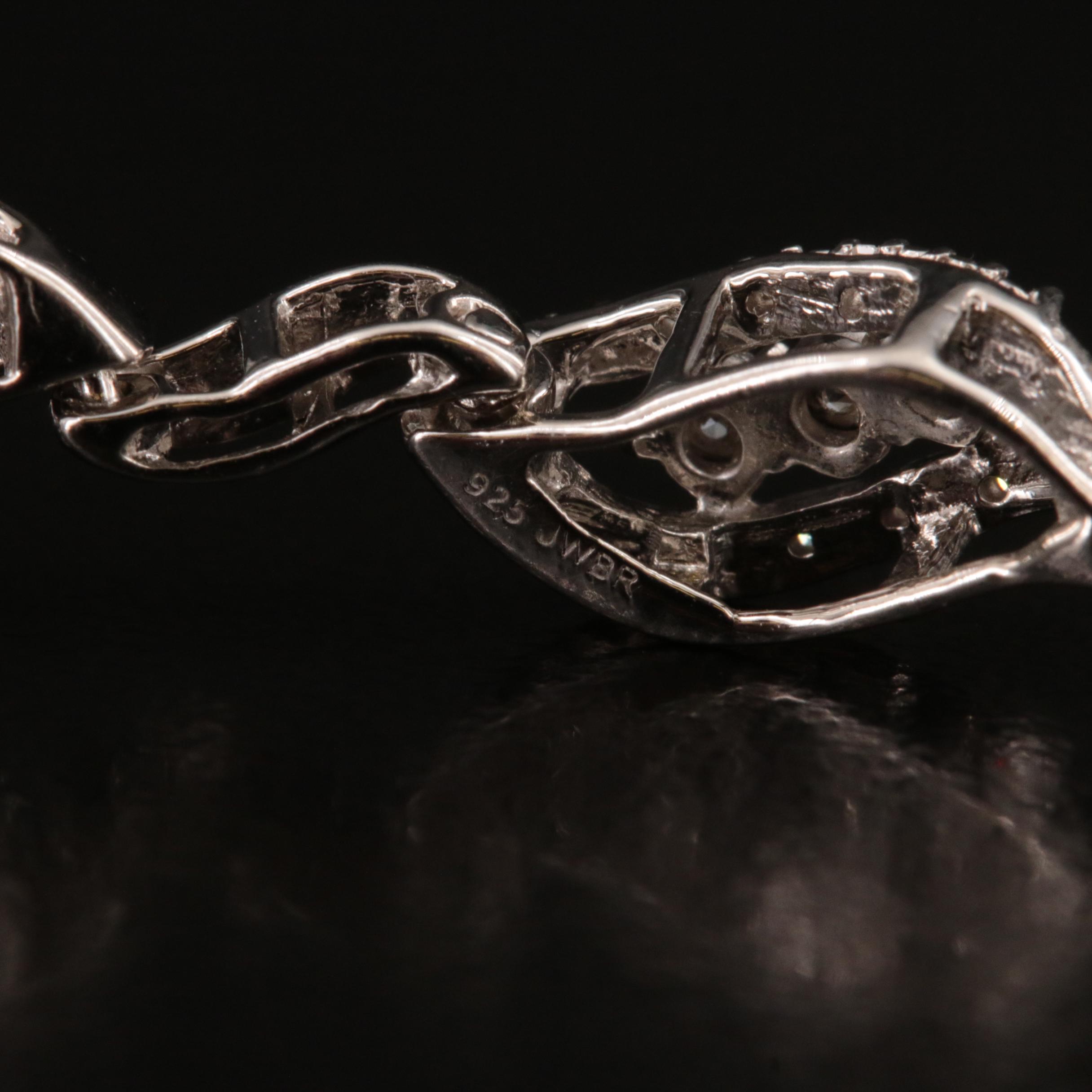 Sterling Diamond Bracelet