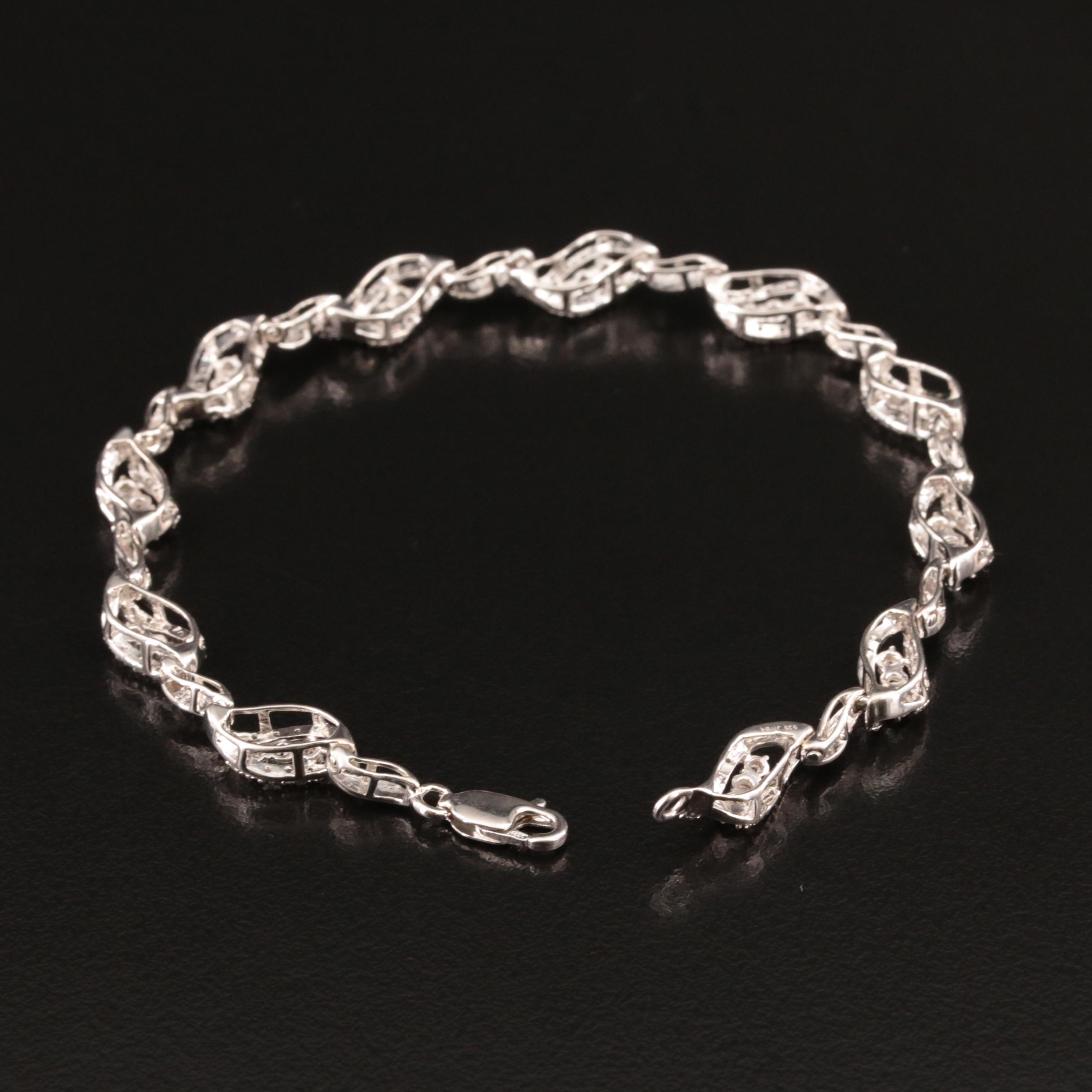Sterling Diamond Bracelet
