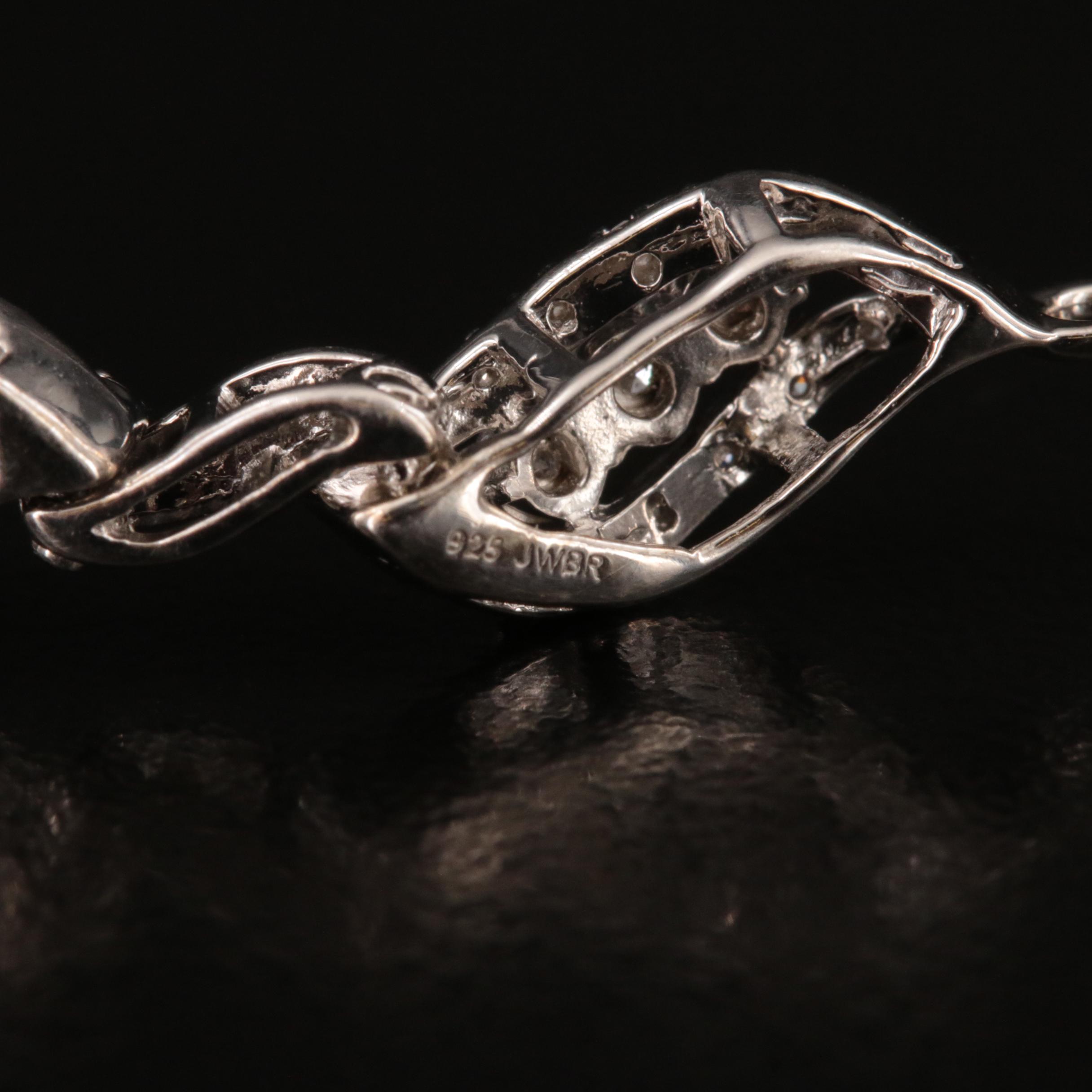 Sterling Diamond Bracelet