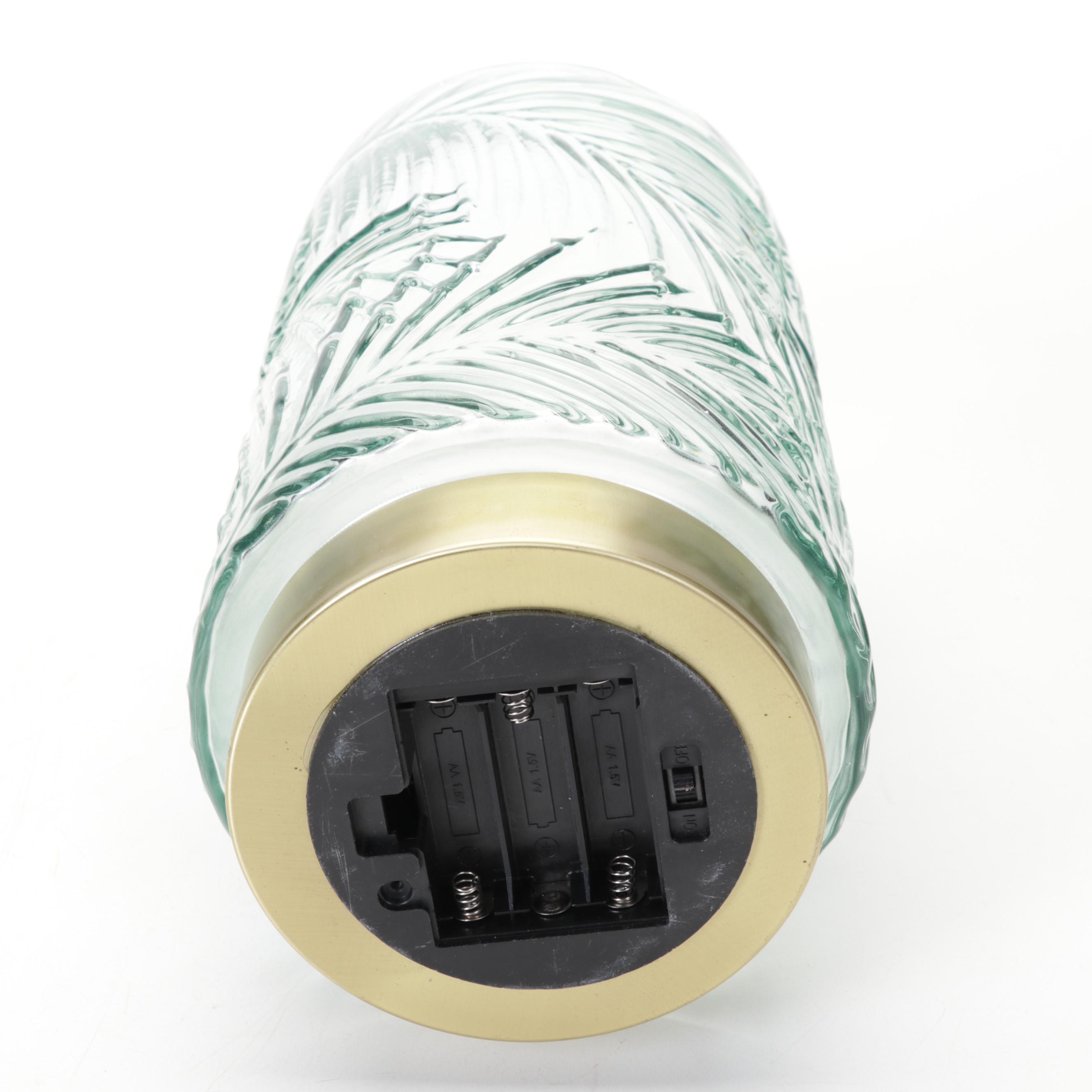 Saks Fifth Avenue Chinese Vase, Rice Bowl and Palm-Textured Table Lamp