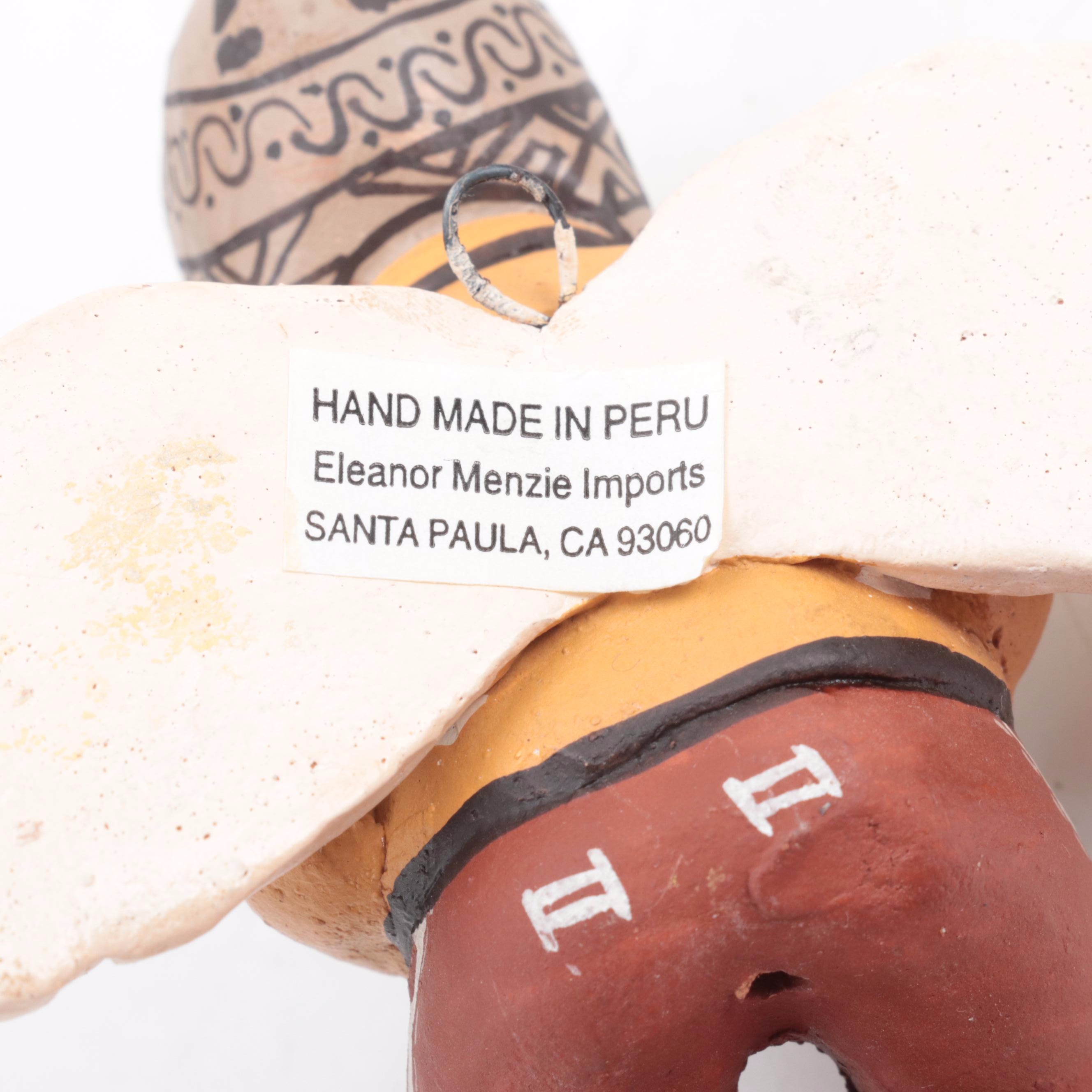 Peruvian and Vietnamese Folk Art Composite and Other Ceramic Nativities