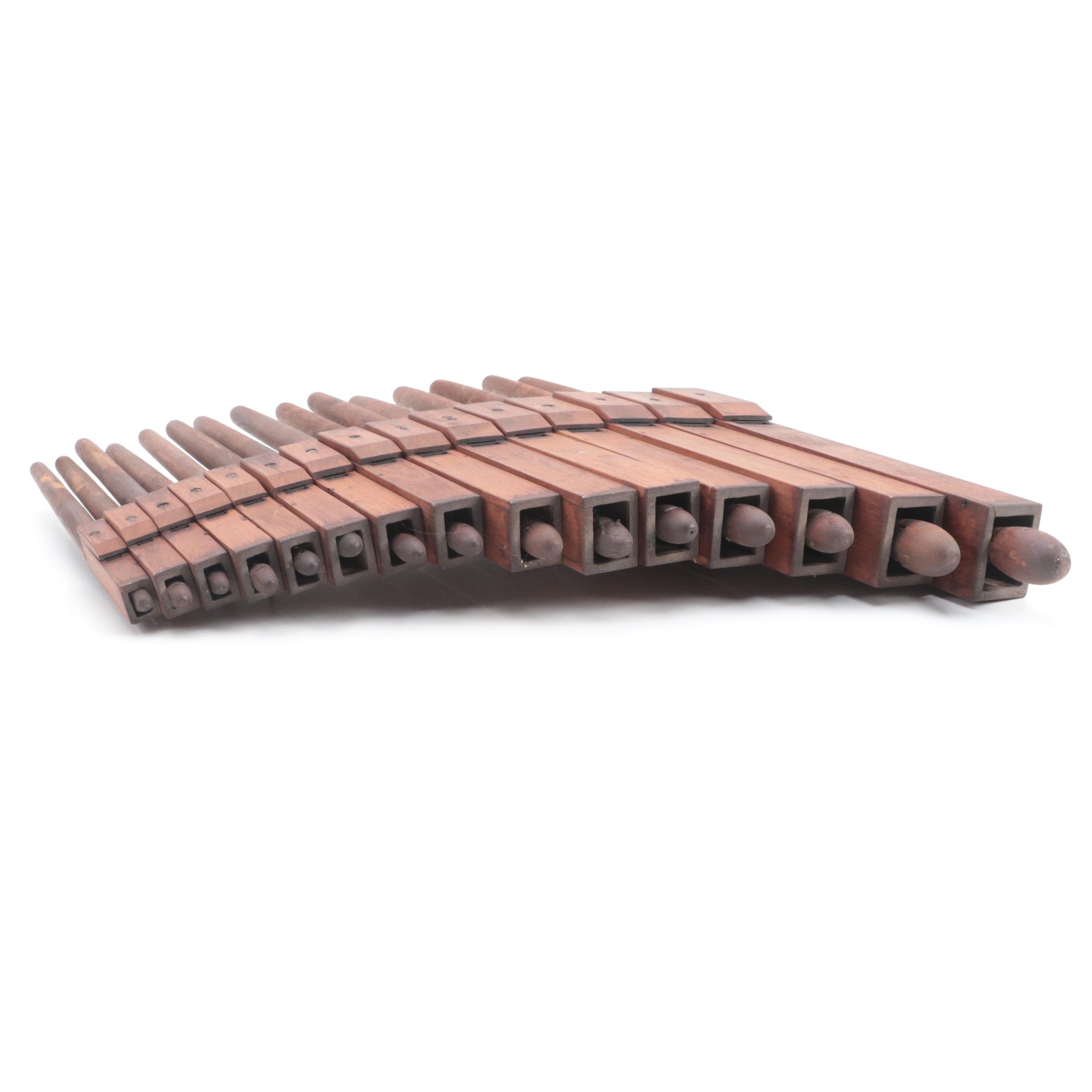 Wooden Organ Pipes Wall Hanging, Late 19th Century