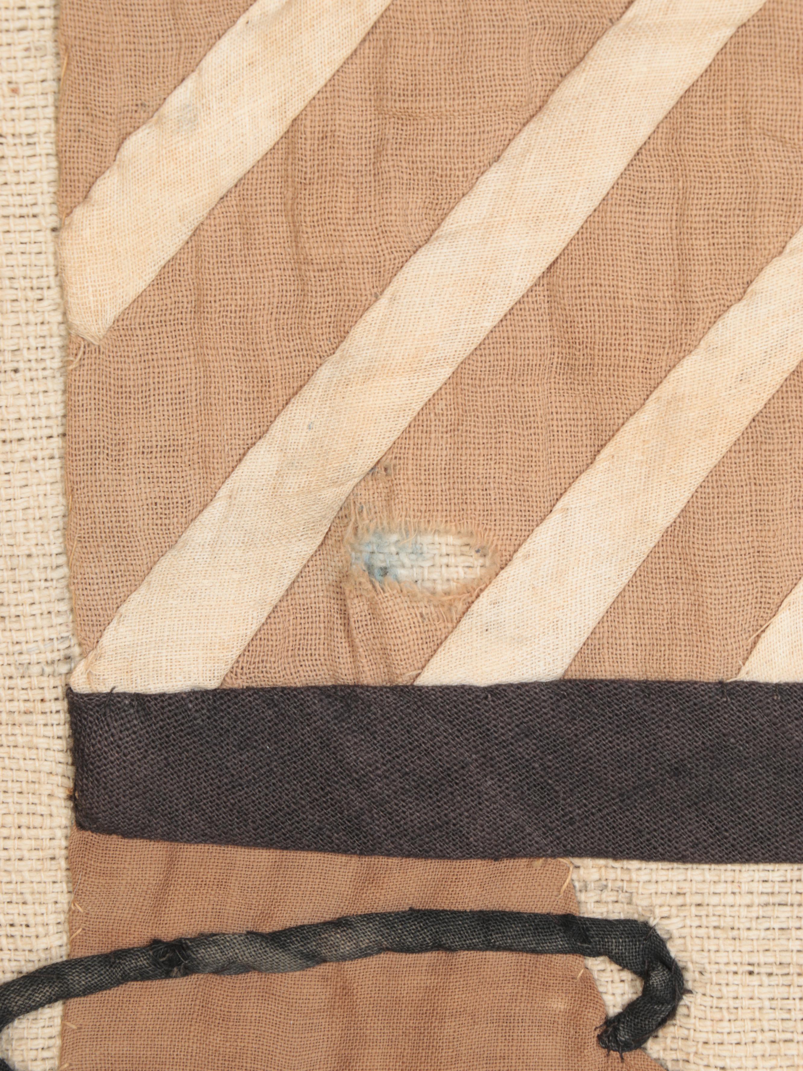 Hand Woven and Appliquéd Egyptian Revival Wall Hanging, Early 20th Century