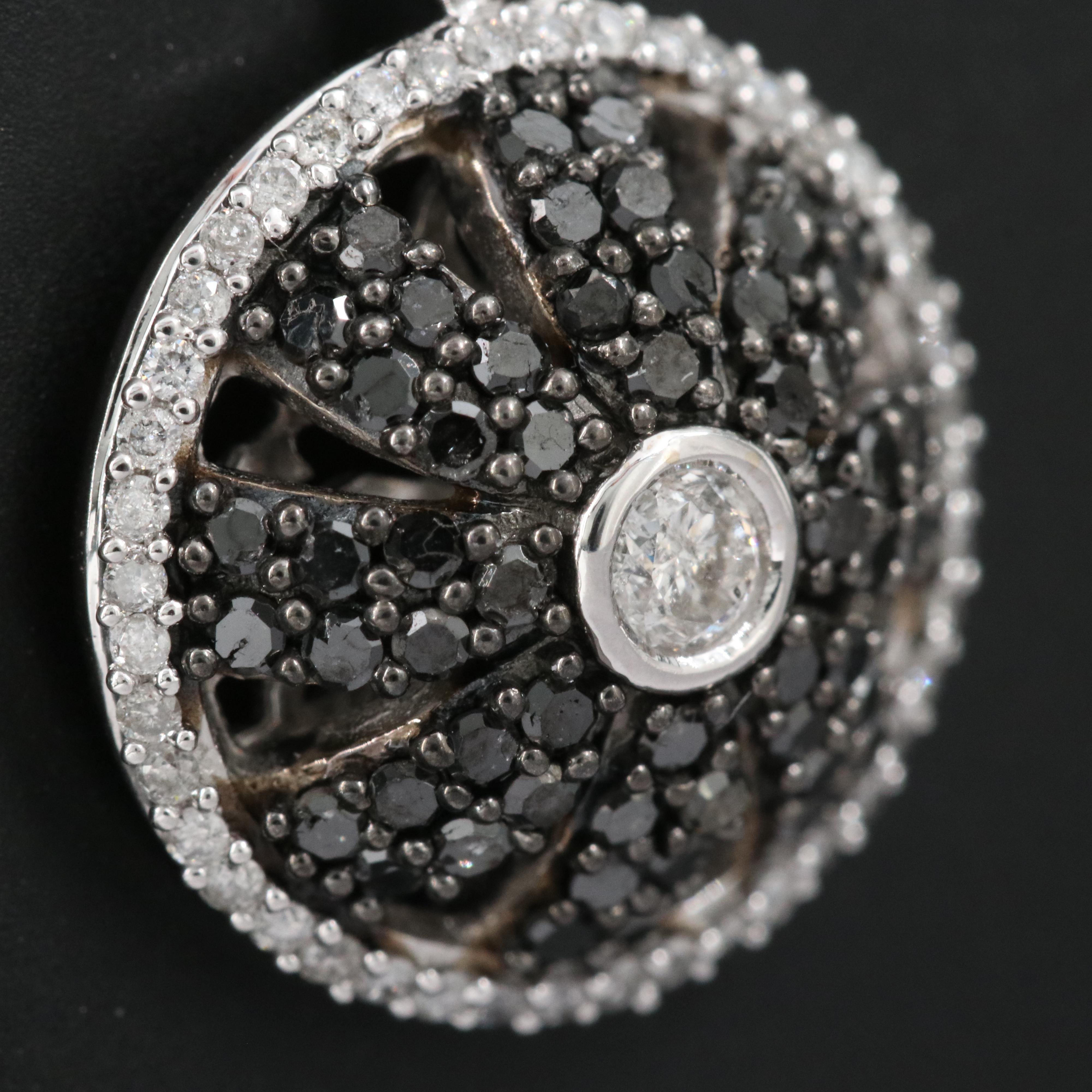 14K 0.71 CTW Diamond Dome Pendant