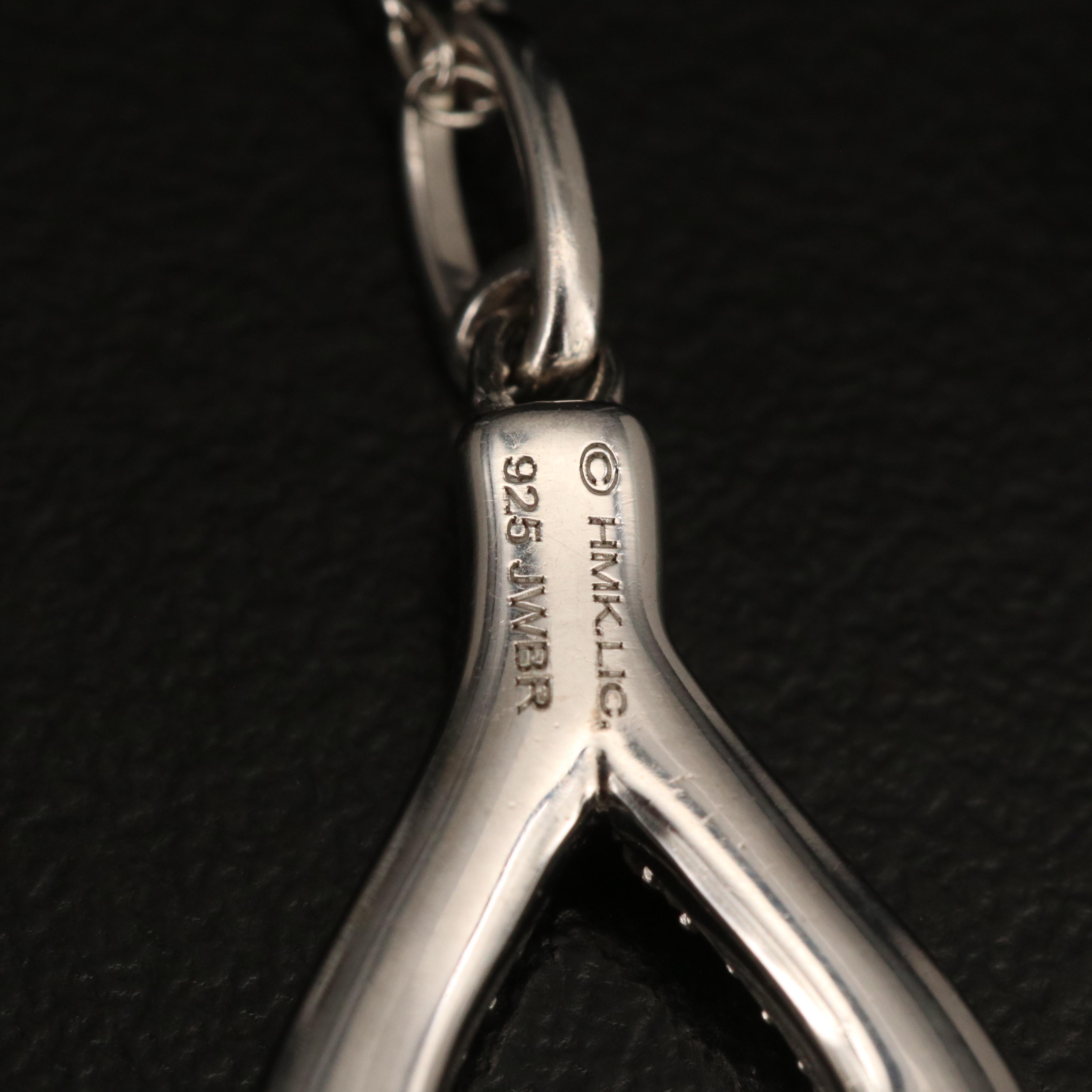 Hallmark Diamond Wishbone Pendant Necklace