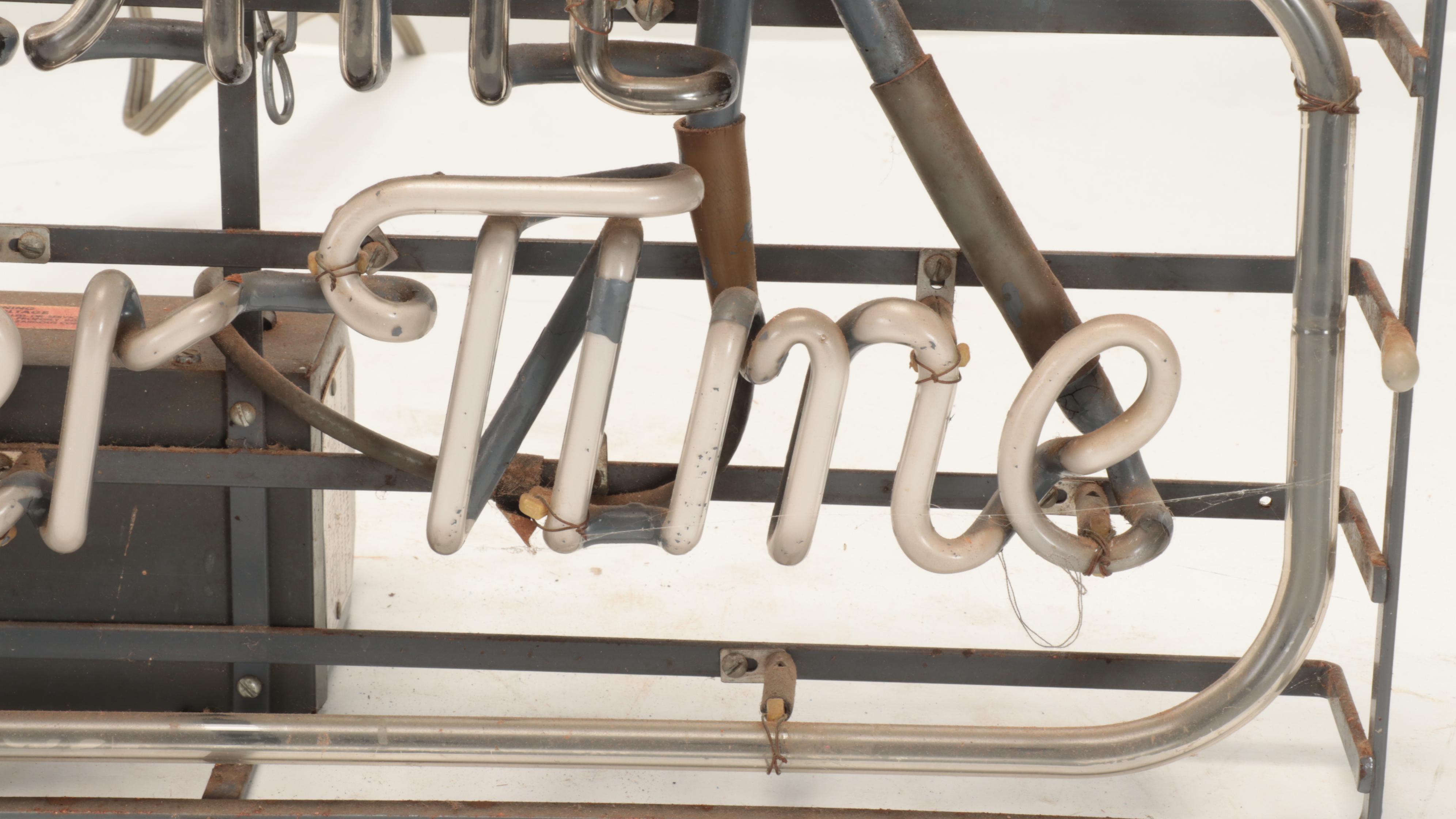 "Welcome To Miller Time" Neon Sign