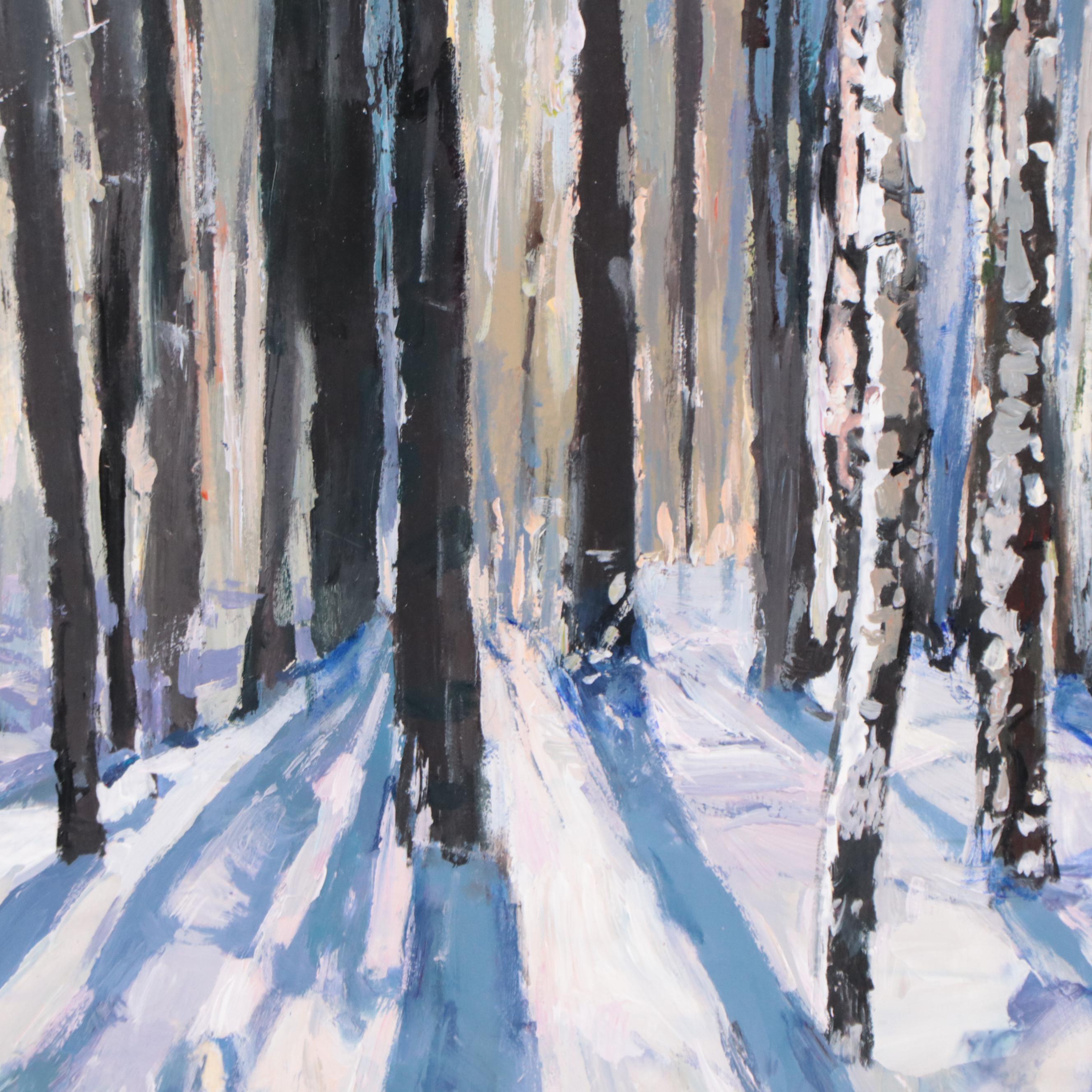 Agnes Rey Oil Painting "Forest Melody," 2022