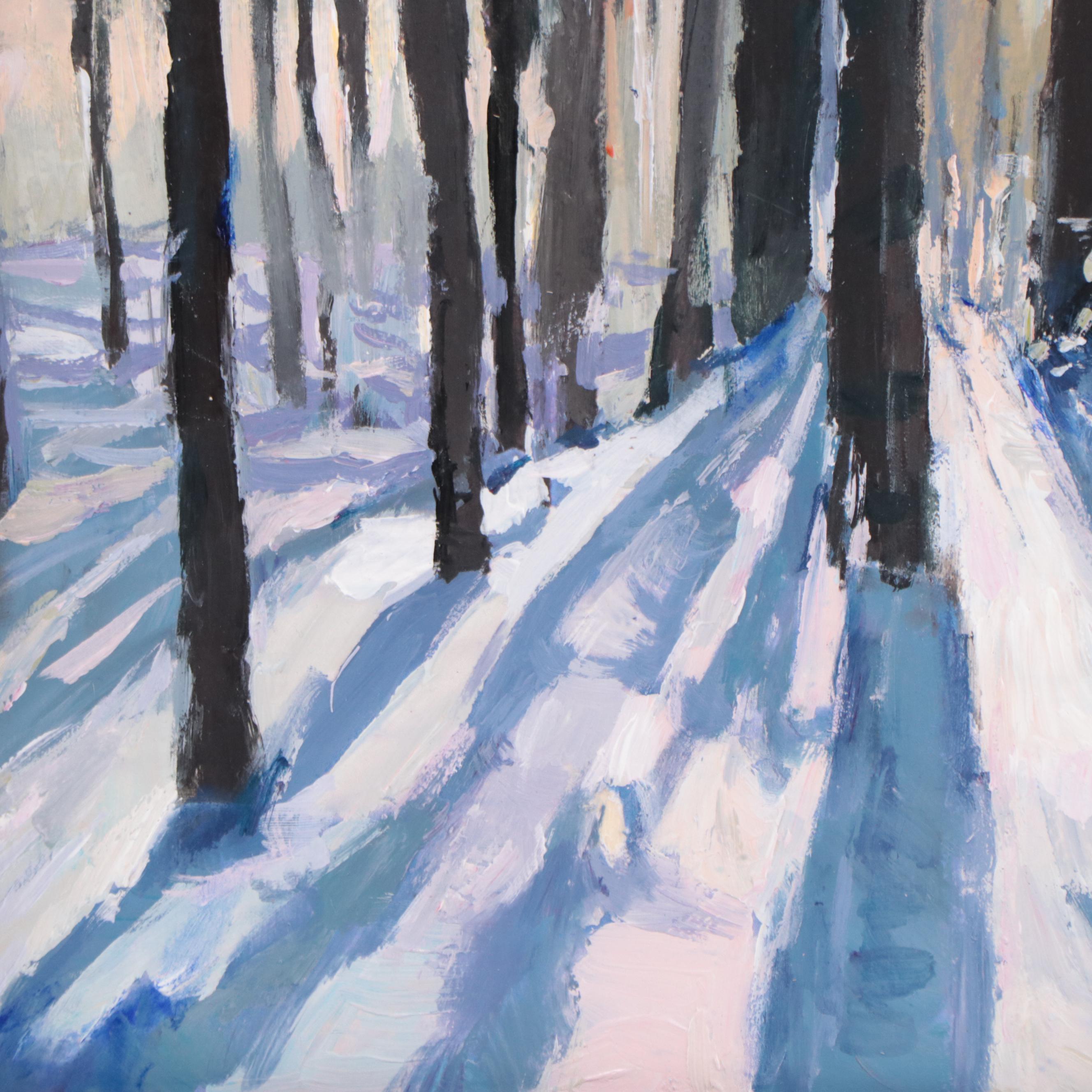 Agnes Rey Oil Painting "Forest Melody," 2022