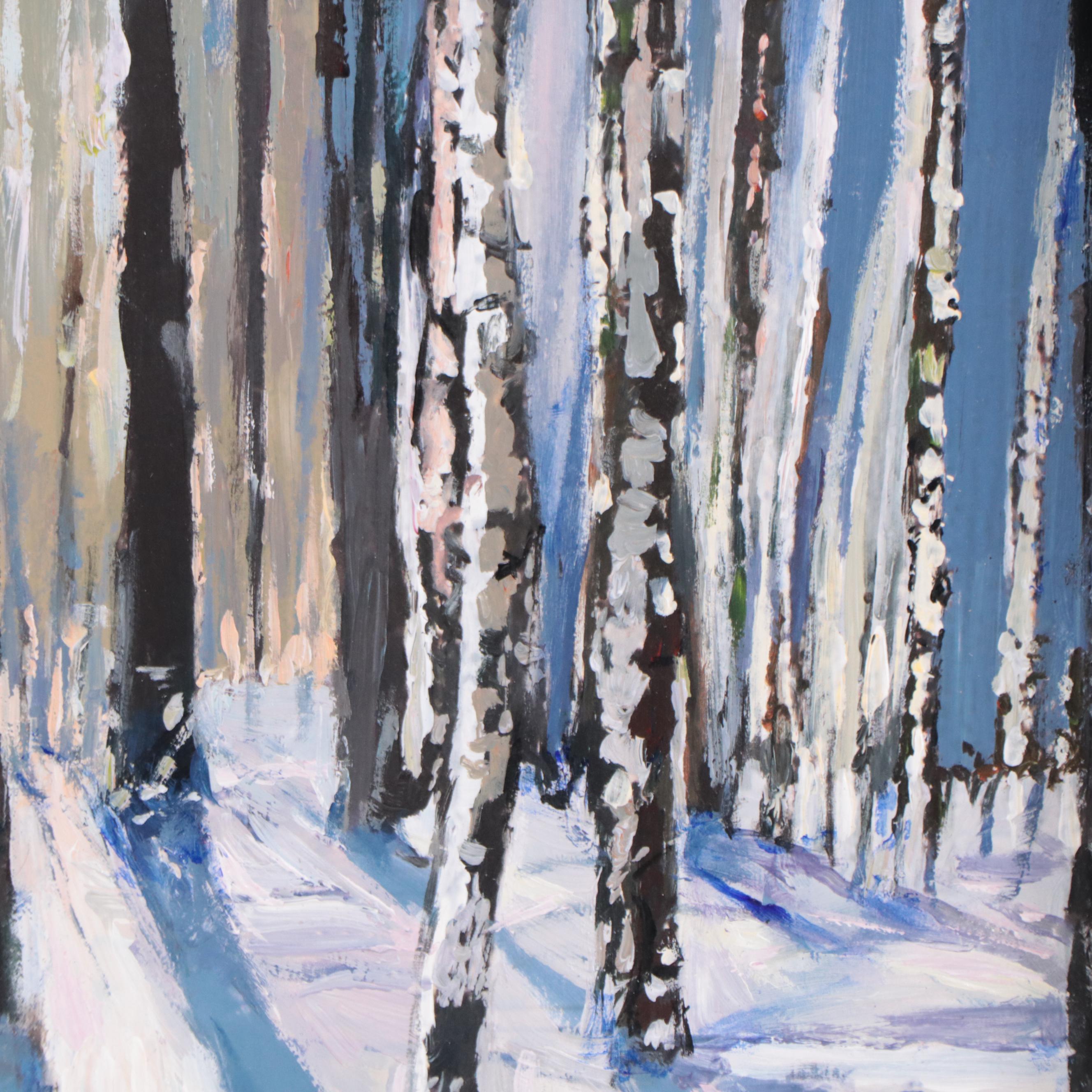 Agnes Rey Oil Painting "Forest Melody," 2022