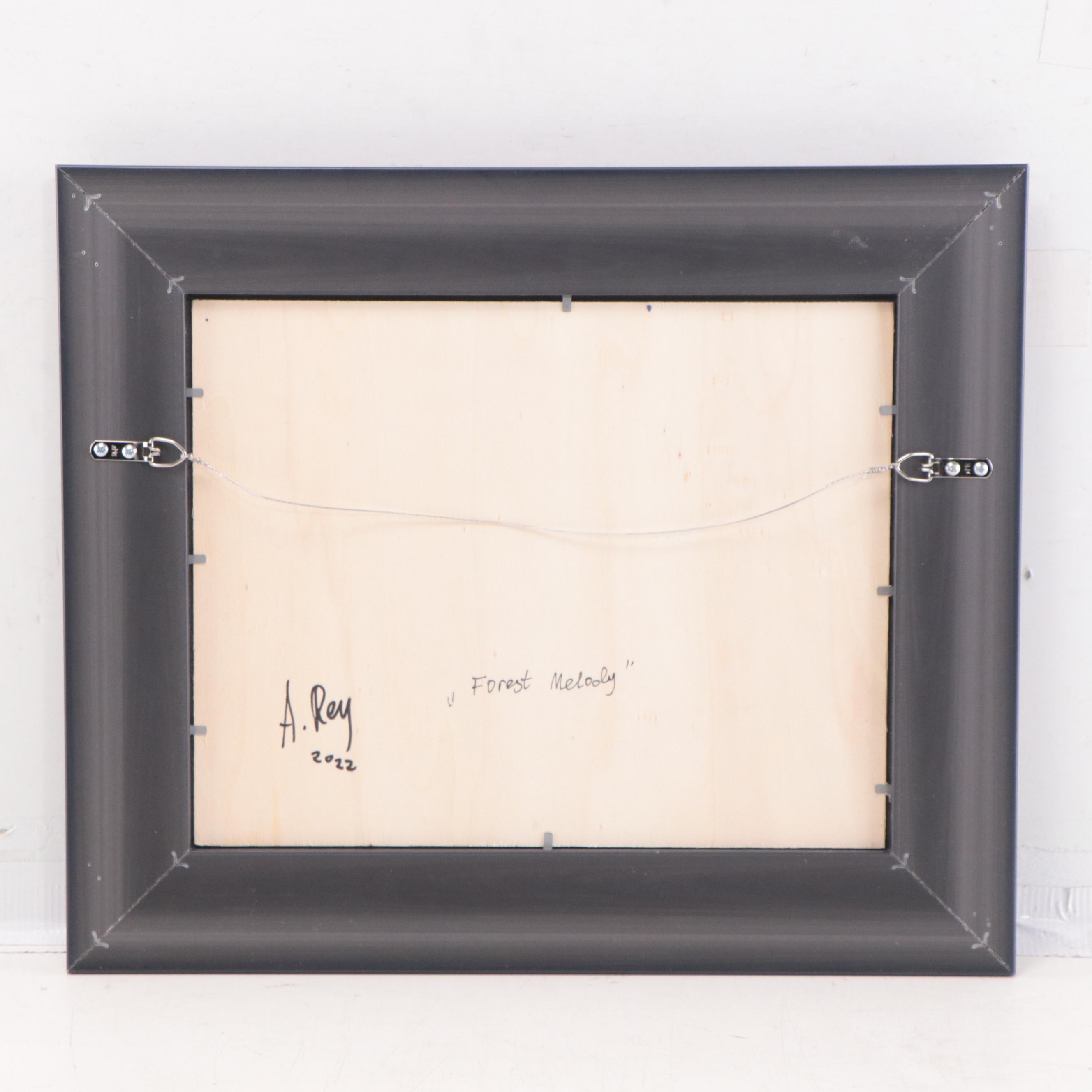 Agnes Rey Oil Painting "Forest Melody," 2022