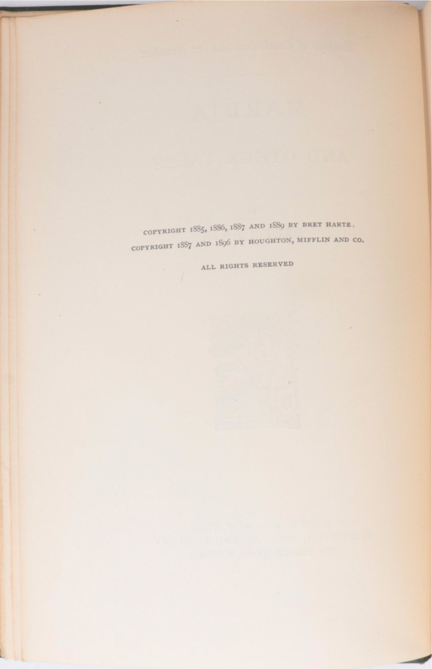 "The Works of Bret Harte" Nineteen-Volume Set