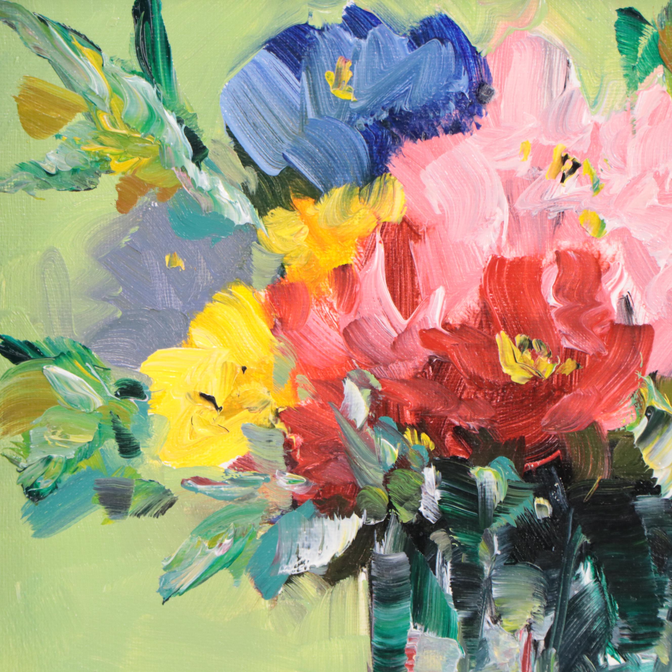 José Lima Floral Still Life Oil Painting, 2022