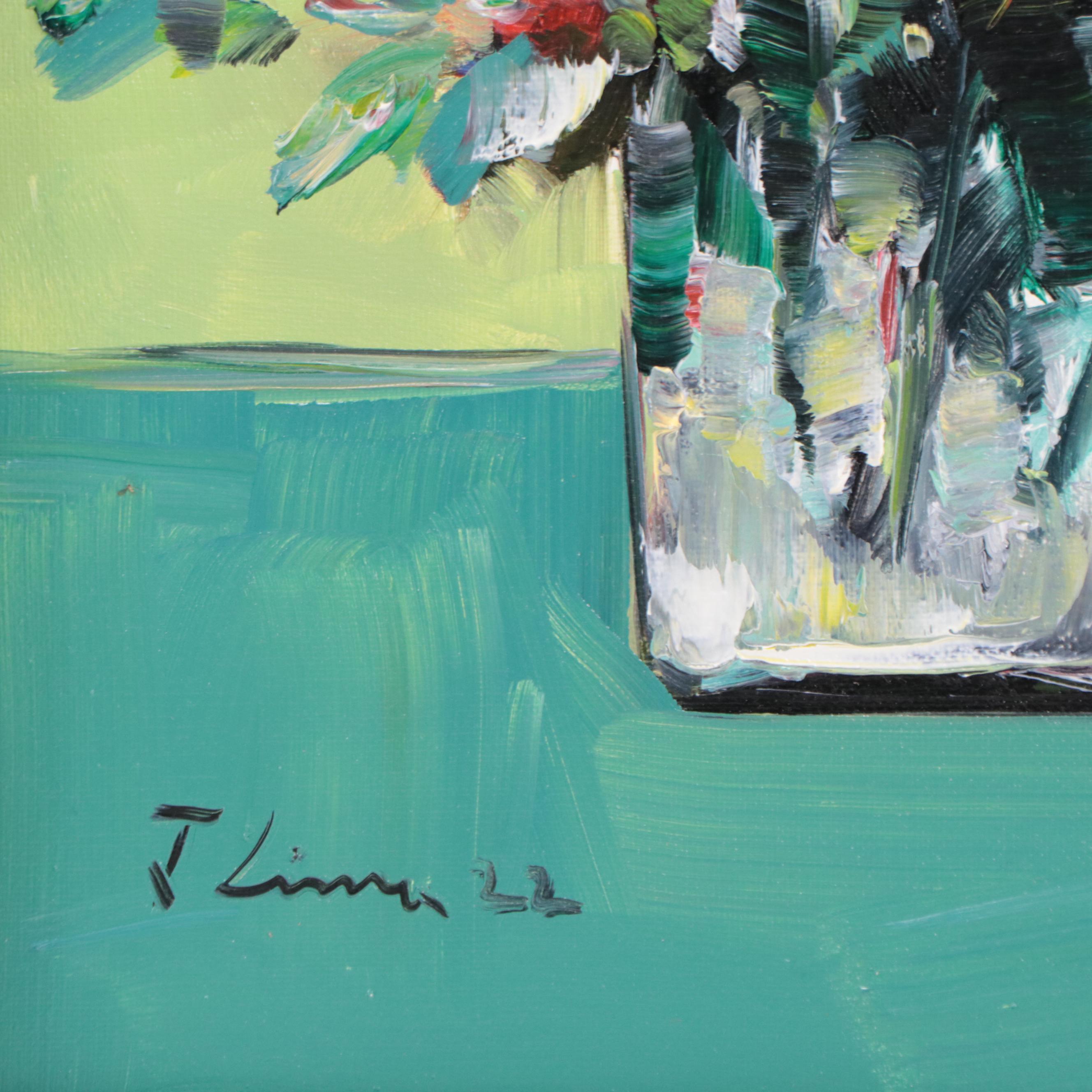 José Lima Floral Still Life Oil Painting, 2022