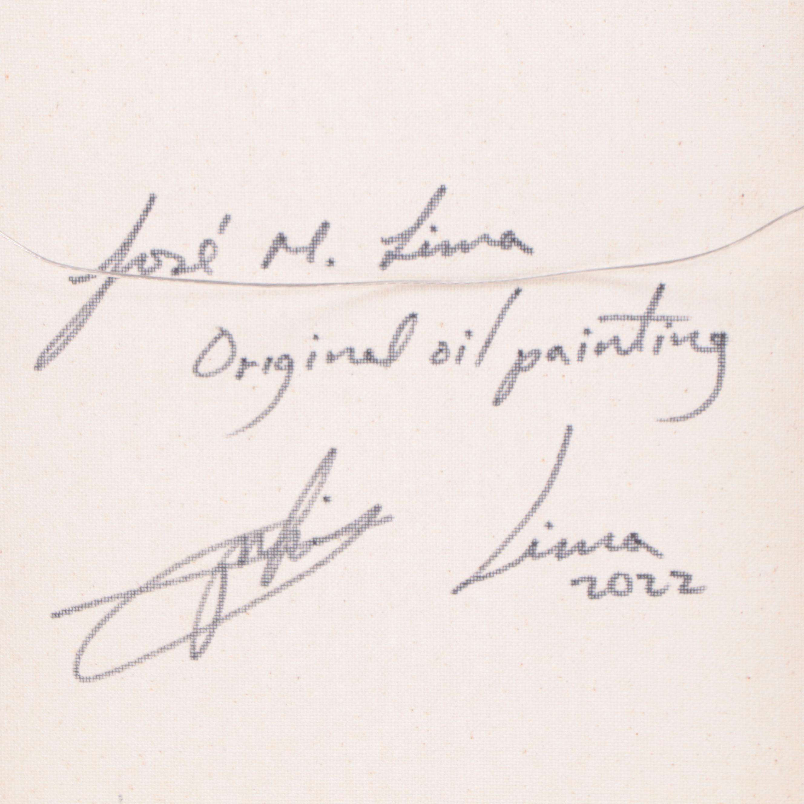 José Lima Floral Still Life Oil Painting, 2022