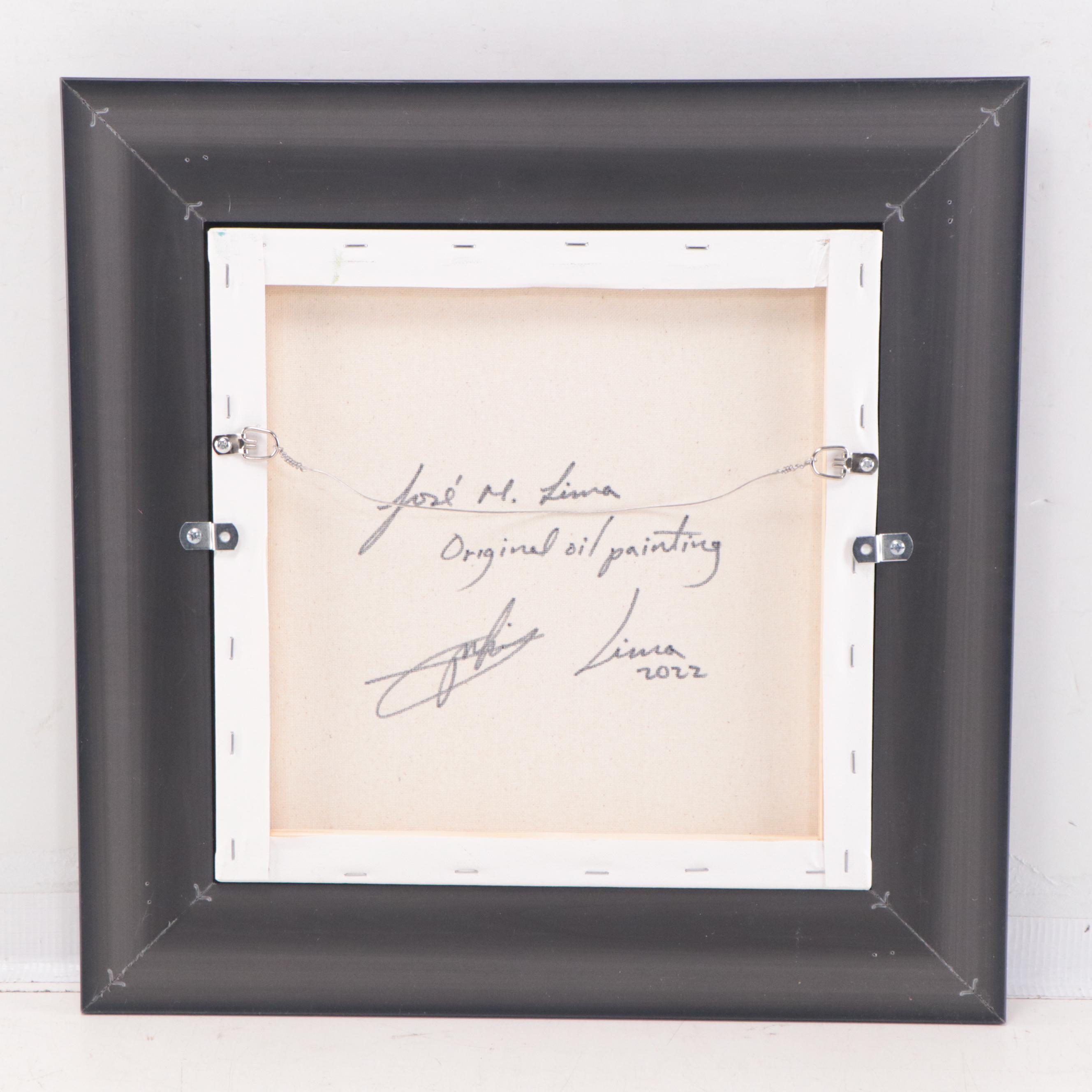 José Lima Floral Still Life Oil Painting, 2022