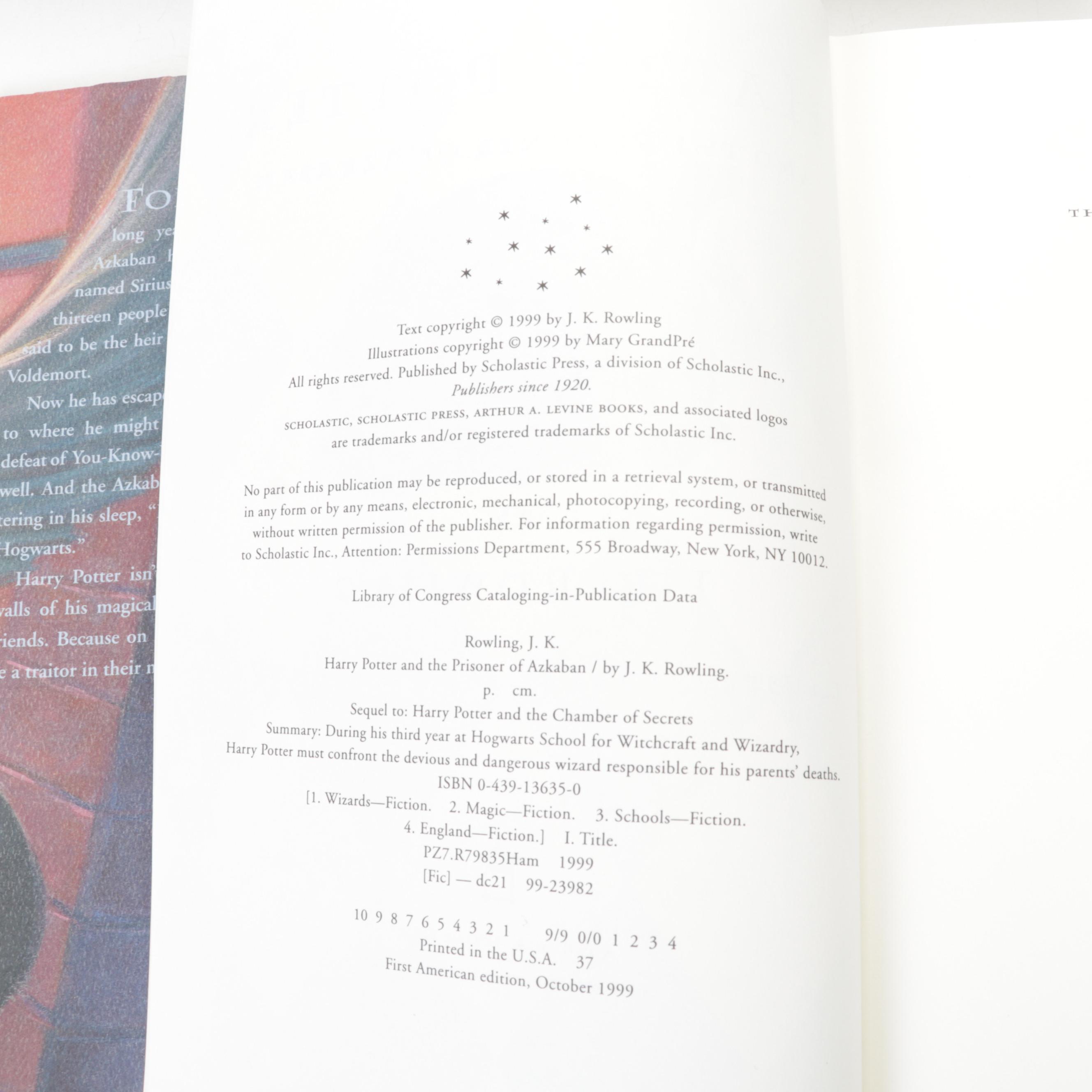 First American Edition "Harry Potter" Complete Series by J. K. Rowling