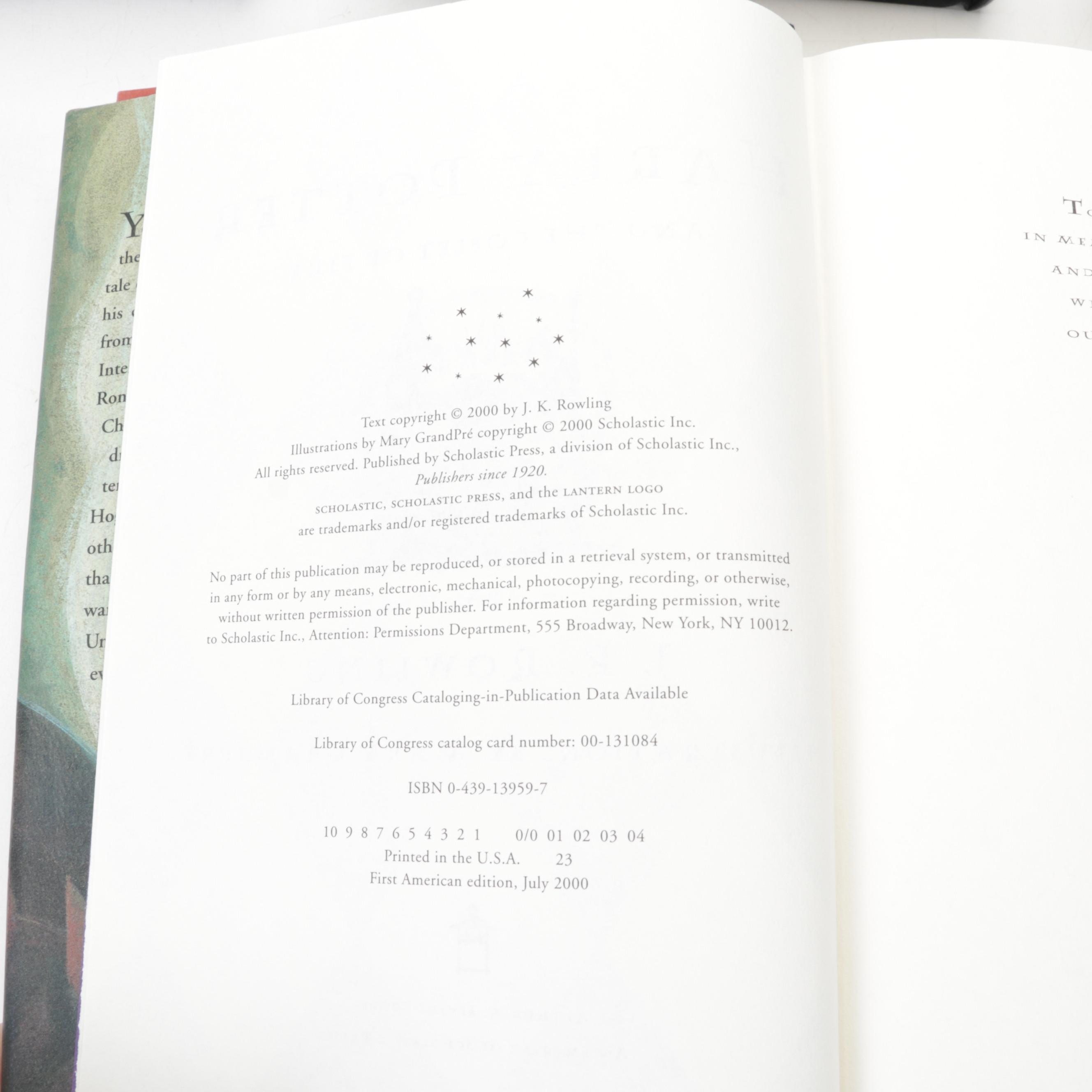 First American Edition "Harry Potter" Complete Series by J. K. Rowling