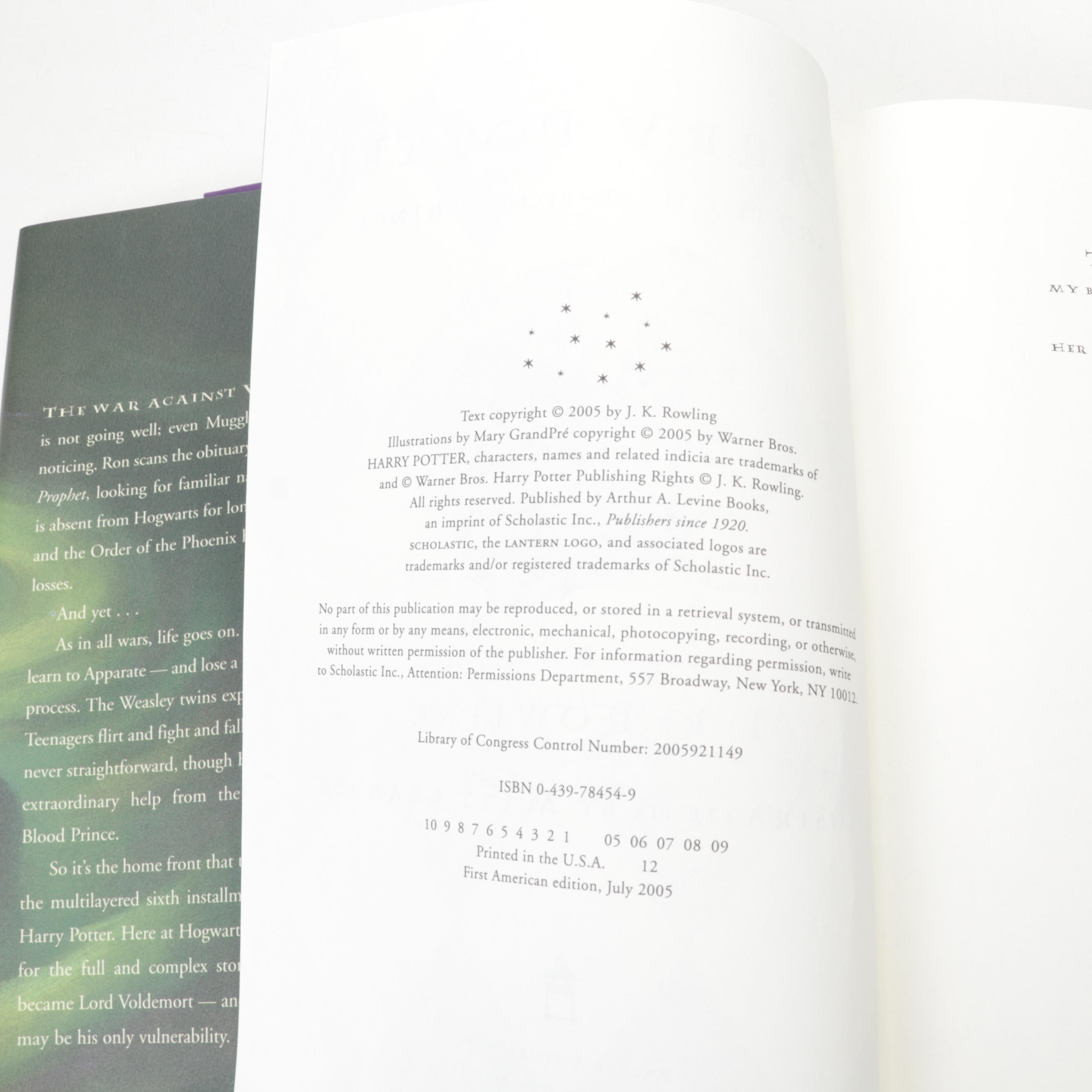 First American Edition "Harry Potter" Complete Series by J. K. Rowling