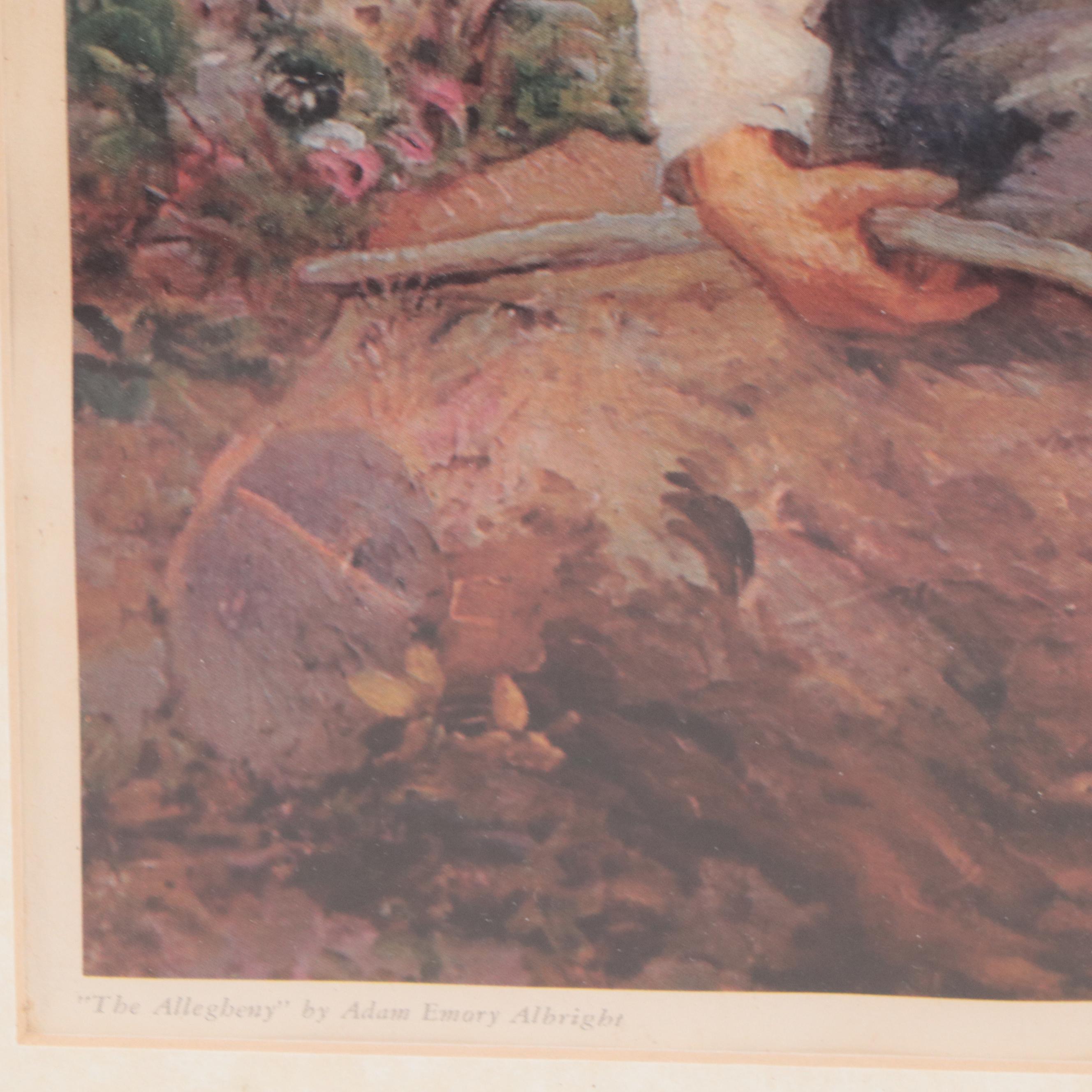 Offset Lithograph After Adam Emory Albright "The Allegbeny," 1960