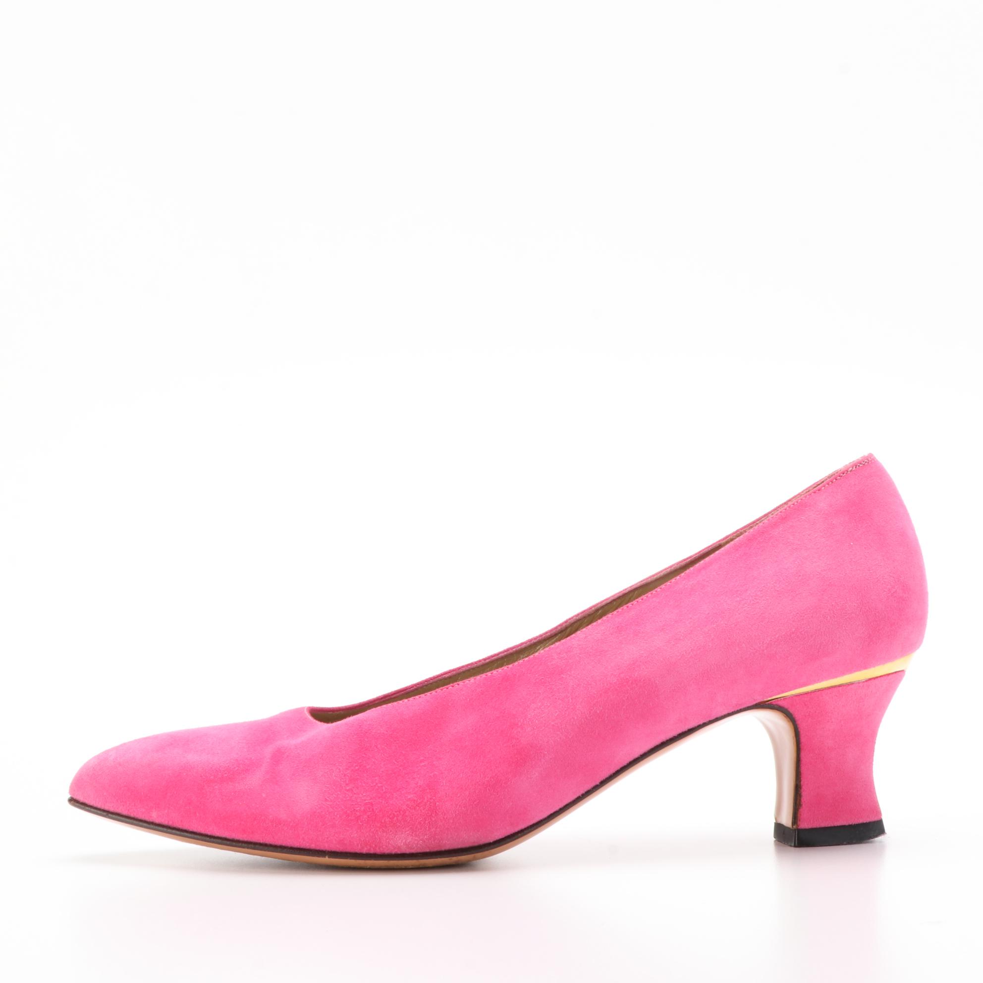 St. John Pumps and Slingbacks in Suede and Embellished Satin