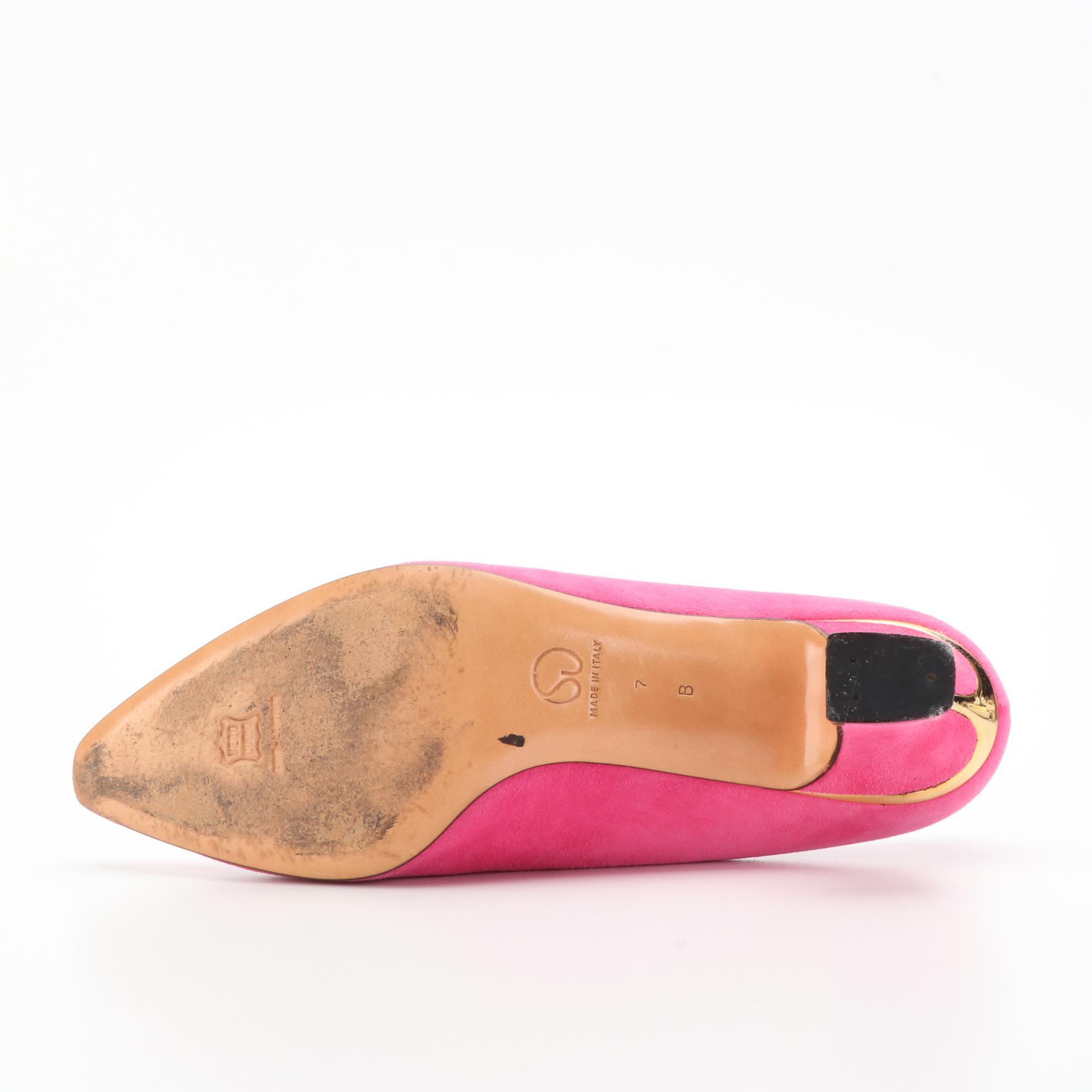 St. John Pumps and Slingbacks in Suede and Embellished Satin