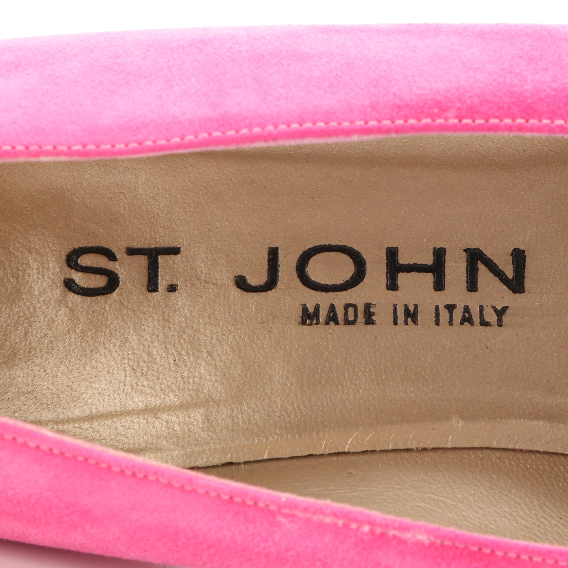 St. John Pumps and Slingbacks in Suede and Embellished Satin