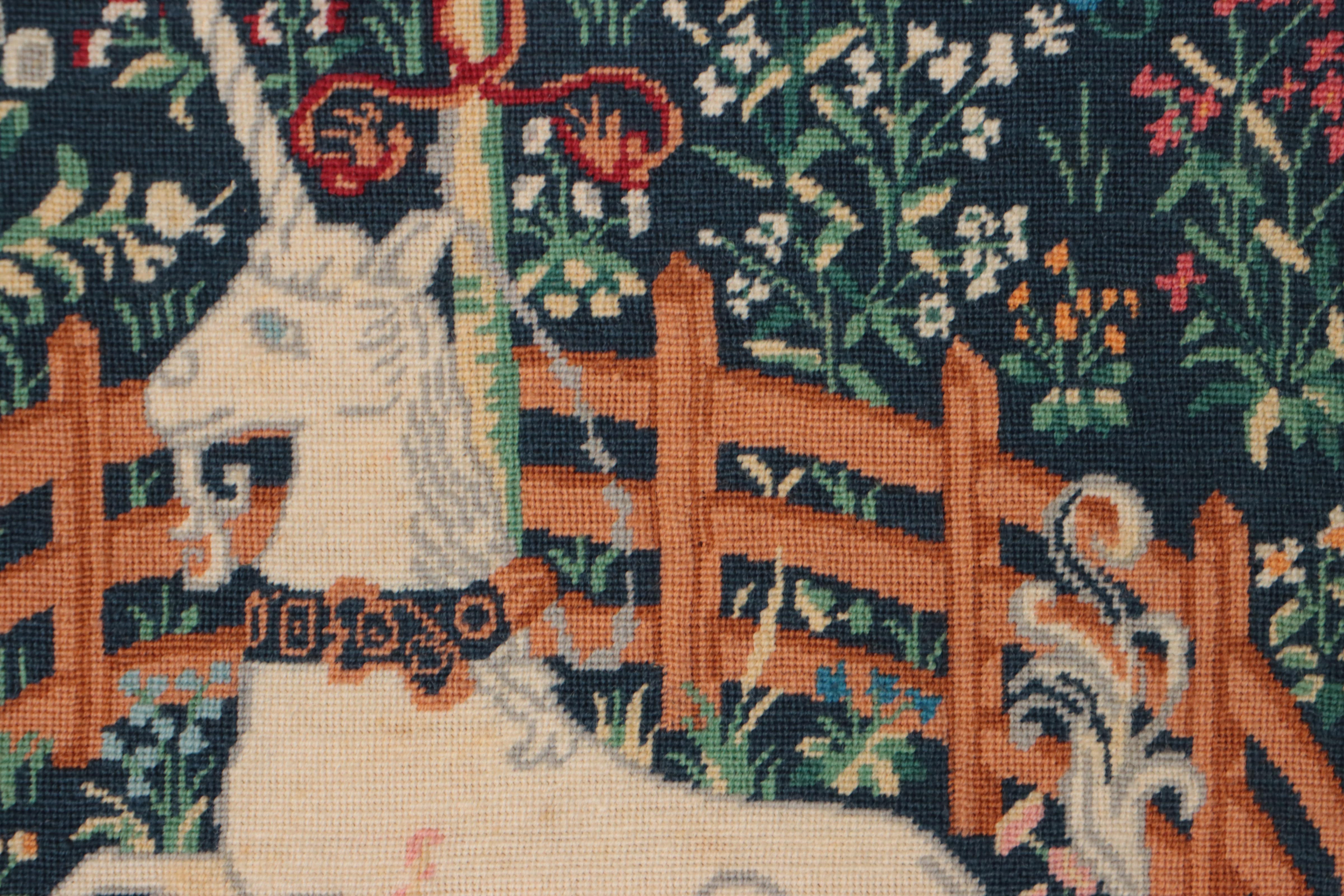 Needlepoint Panel After "The Hunt of the Unicorn," 1979