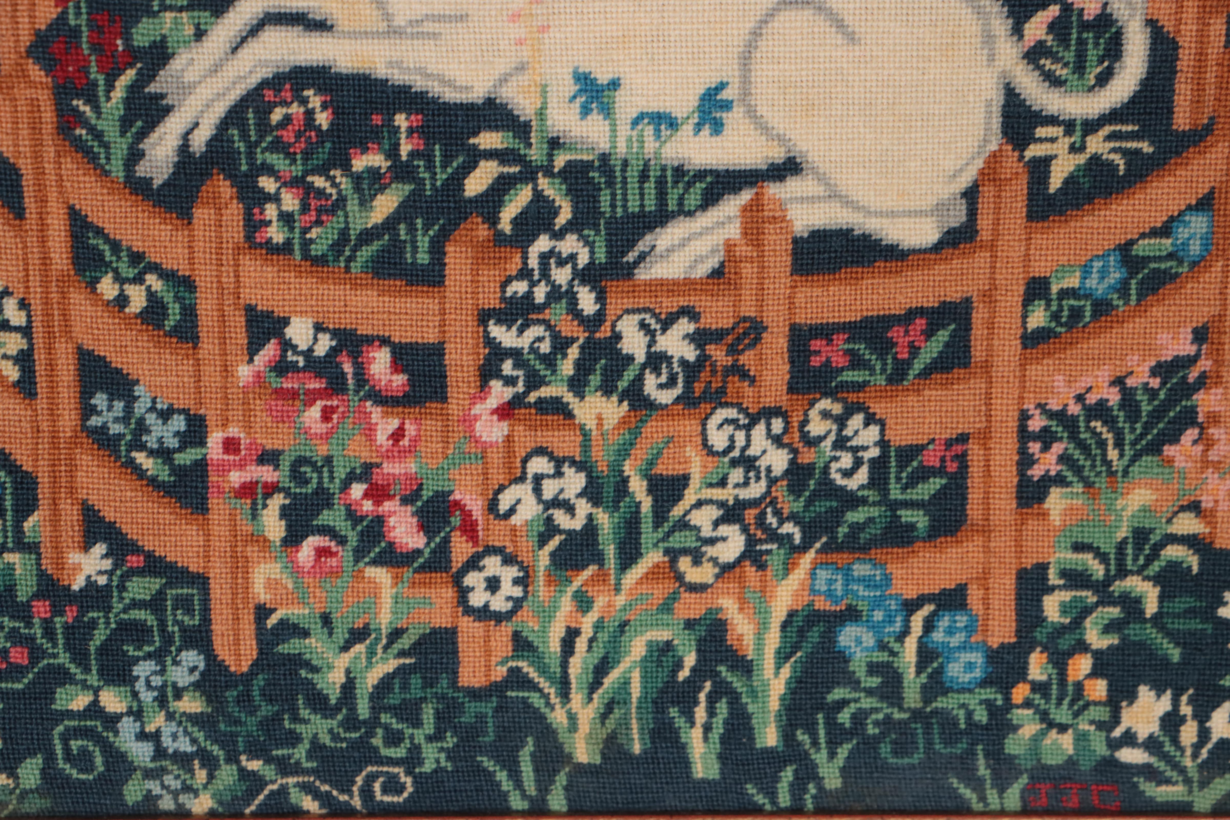 Needlepoint Panel After "The Hunt of the Unicorn," 1979