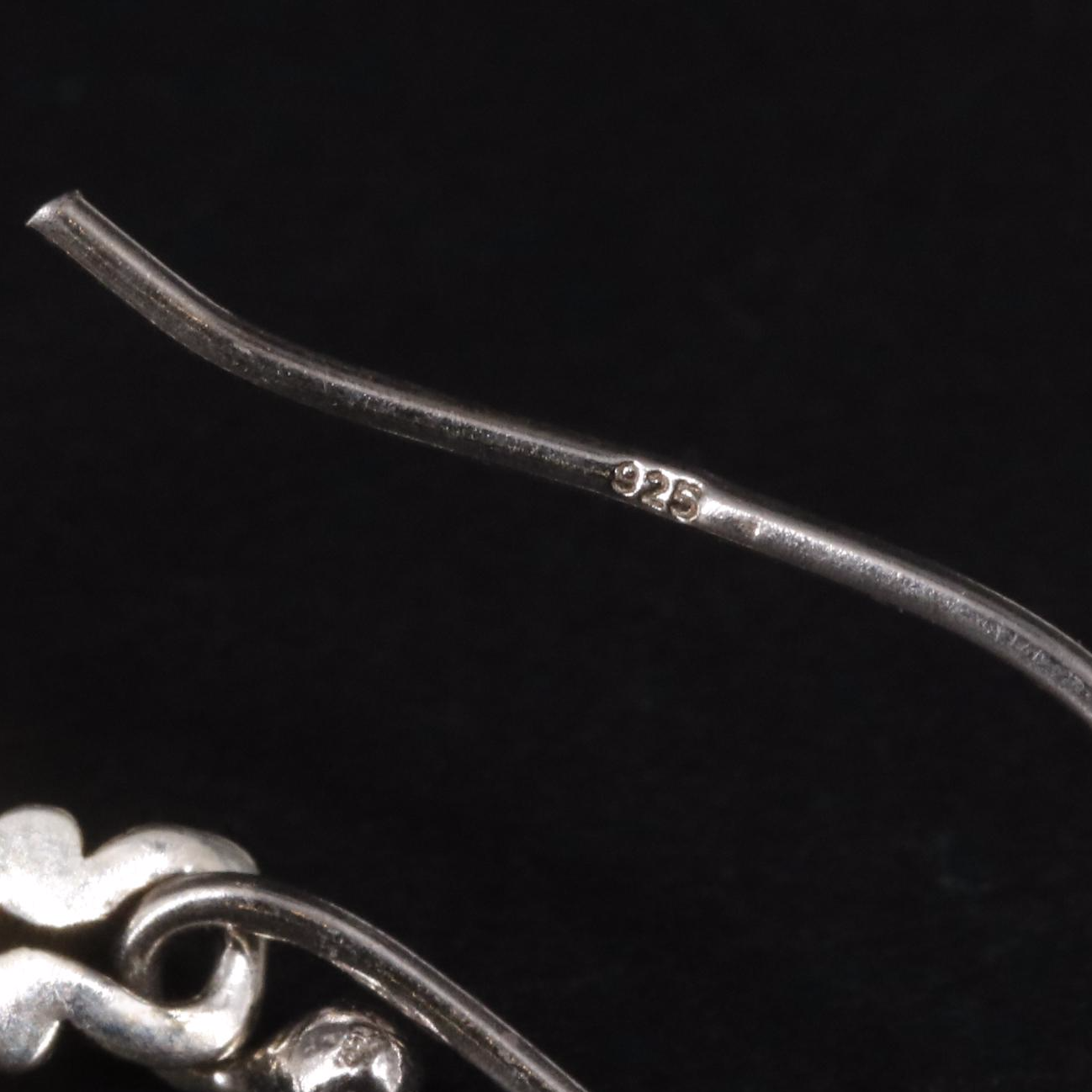 Sterling Ruby Dangle Earrings