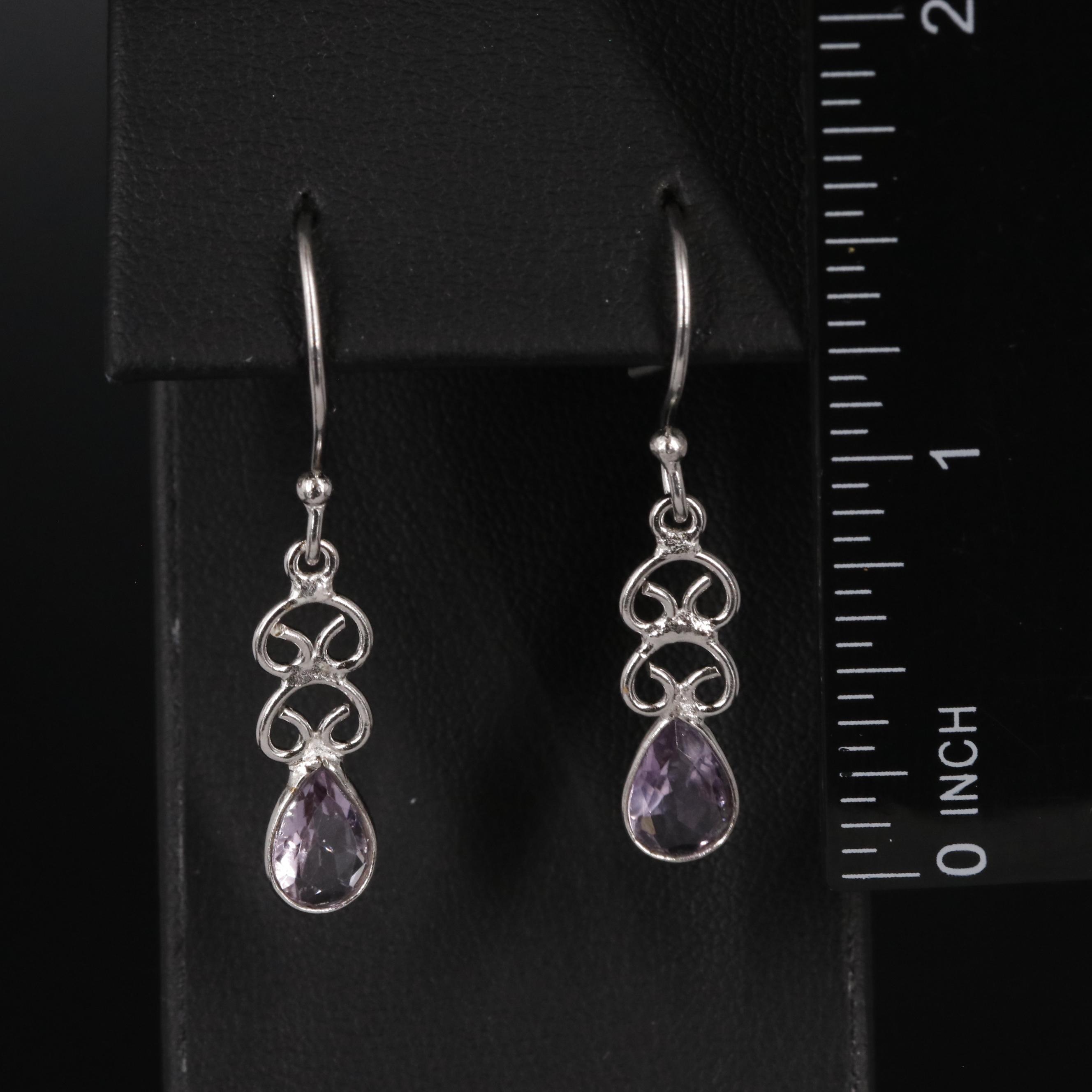 Amethyst Dangle Earrings