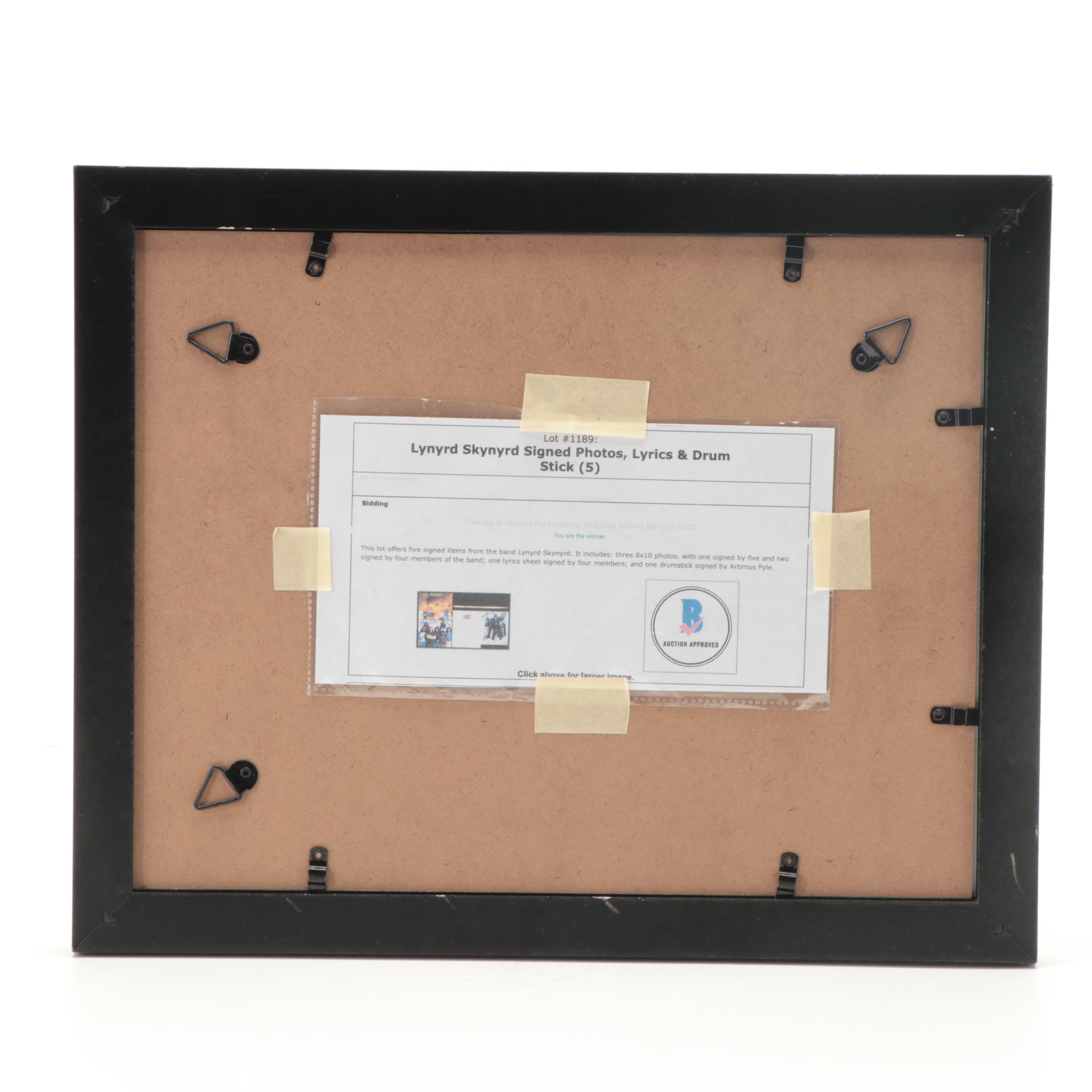 Lynyrd Skynyrd Signed "Street Survivors" Album Cover Giclée