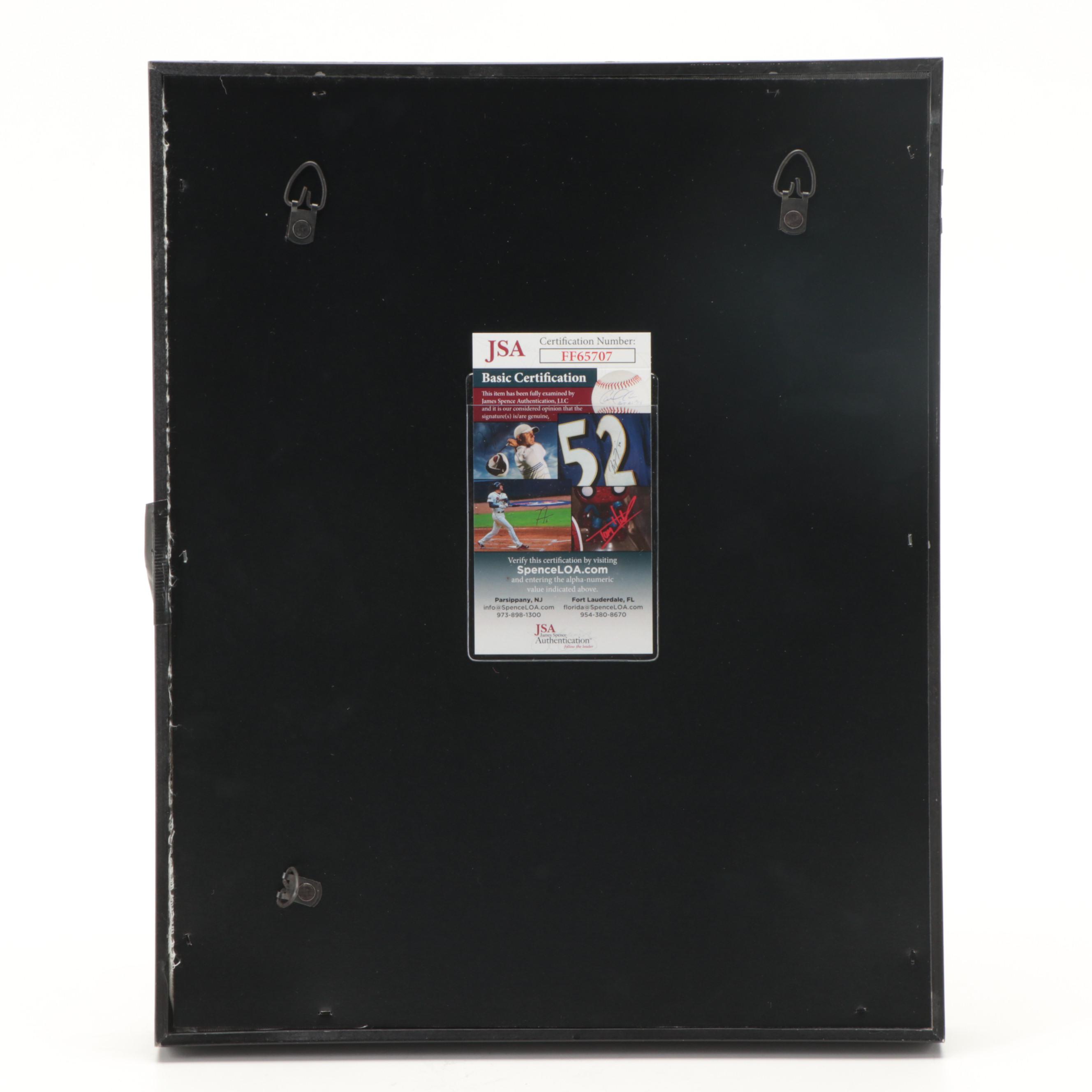 Wizard Of Oz Framed Display With Munchkins Signed Yellow Brick, Giclée Print